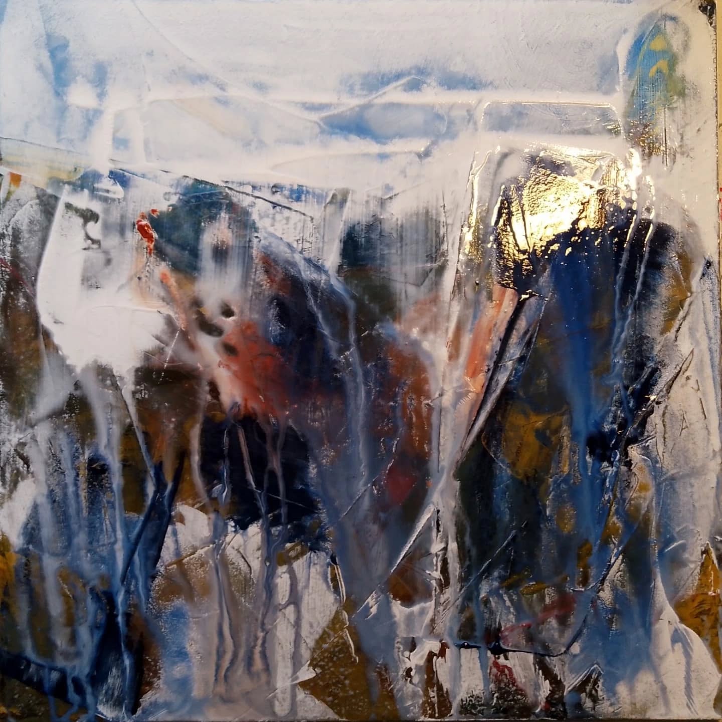 Pushing through my normal processes to see what happens when I ..... Loving the layers that are developing.... Keeping going with this lot....
#expression #experimentation #curiosity #gottalovethejourney #abstractart #abstractexpressionism