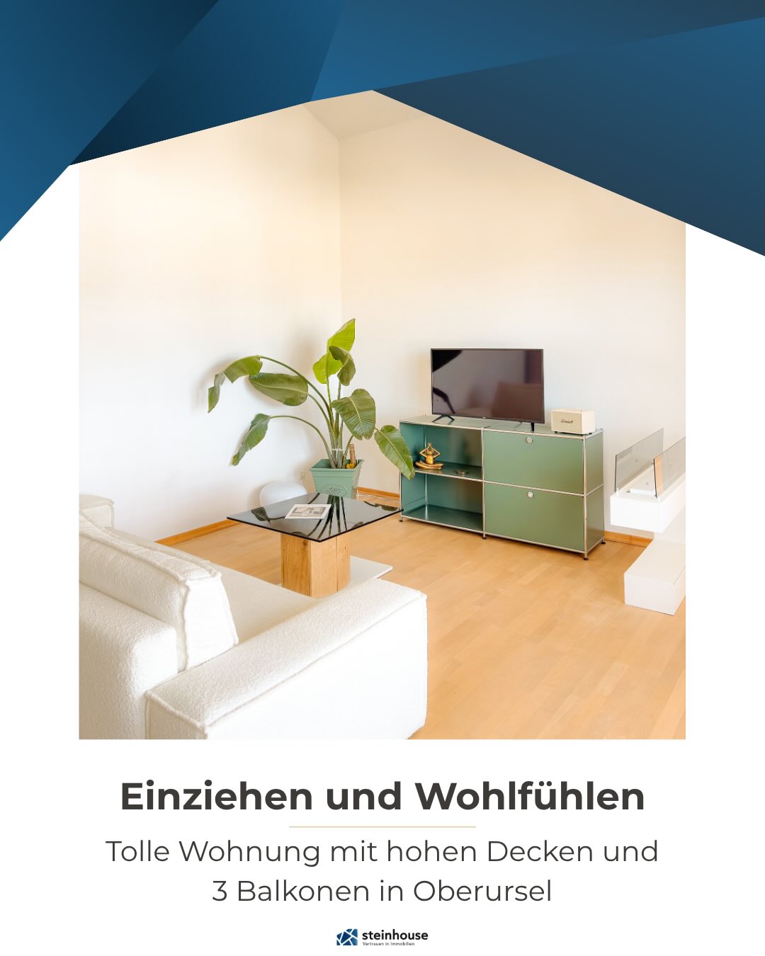 VERKAUFT
Angeboten wird ein Ort, an dem man sich sofort wohl fühlt. Die helle und warme Atmosphäre schafft ein angenehmes Raumgefühl, das durch die hohen Decken zusätzlich unterstützt wird. Die Wohnung im obersten Stock eines überschaubar großen Mehrfamilienhauses besticht durch ihre besondere Gestaltung.
INTERESSE? Dann kontaktiere uns:
📞 +49 (0) 6172 852 81 90
✉️ immobilien@steinhouse.de
#immobilien #wohnung #makler #oberursel | #steinhouseimmobilien