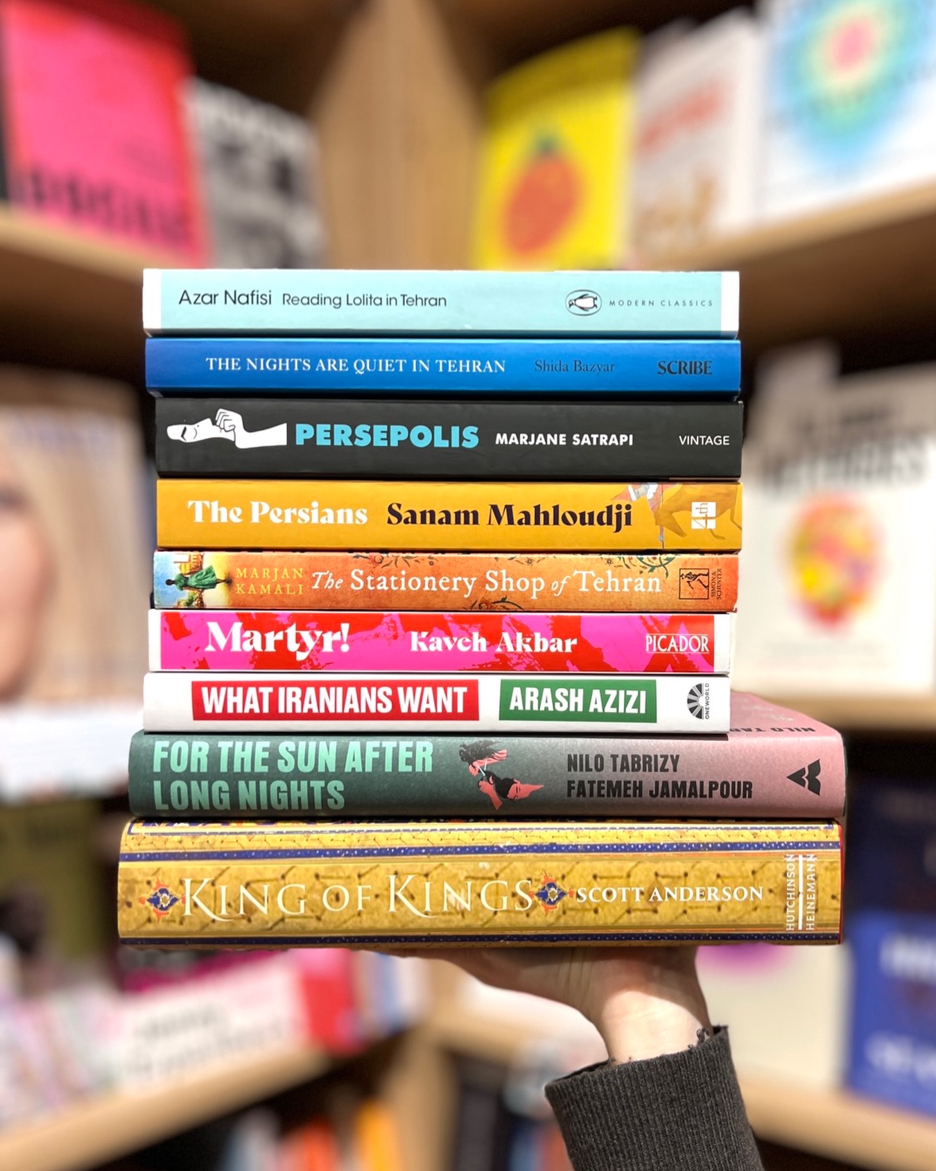 Stacked Stories: Iran
Fiction and nonfiction that gets underneath the politics and into the people — because the headlines never tell the whole story.
#bookshopvibes #bookrecommendations #iranianliterature