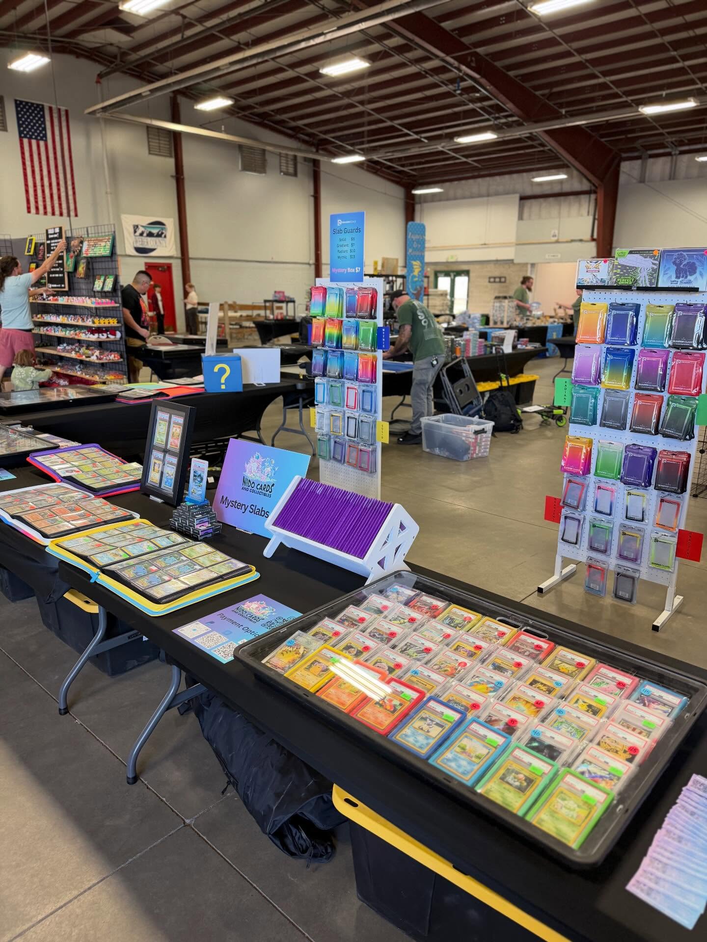 Ogden!!! We’re here and ready for an incredible weekend of TCG and tacos at The Cardboard Exchange Expo! 🌮@thecardboardexchangetcg
We’re across from the tacos with your next slabs, singles, sealed products, and @dragonscalesupplies guards and stands ready for you!