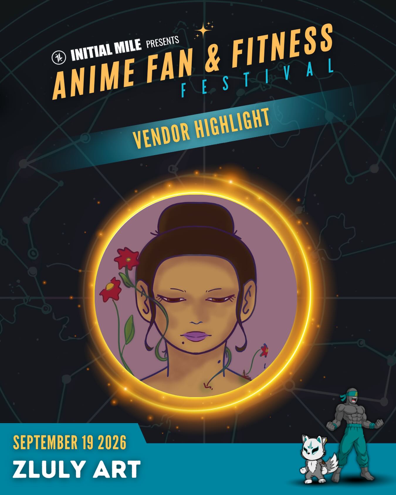 Welcoming @zluly.art to our second annual Anime Fan and Fitness Festival! Join us on Saturday September 19 at Christmas Hill Park in Gilroy, CA to find her original and inspired hand drawn art work. If you can’t wait until then, check out her page or send her a DM for commission work! #animefanandfitnessfestival #initialmile #bayareaevents #animefestival #fitnessfestival