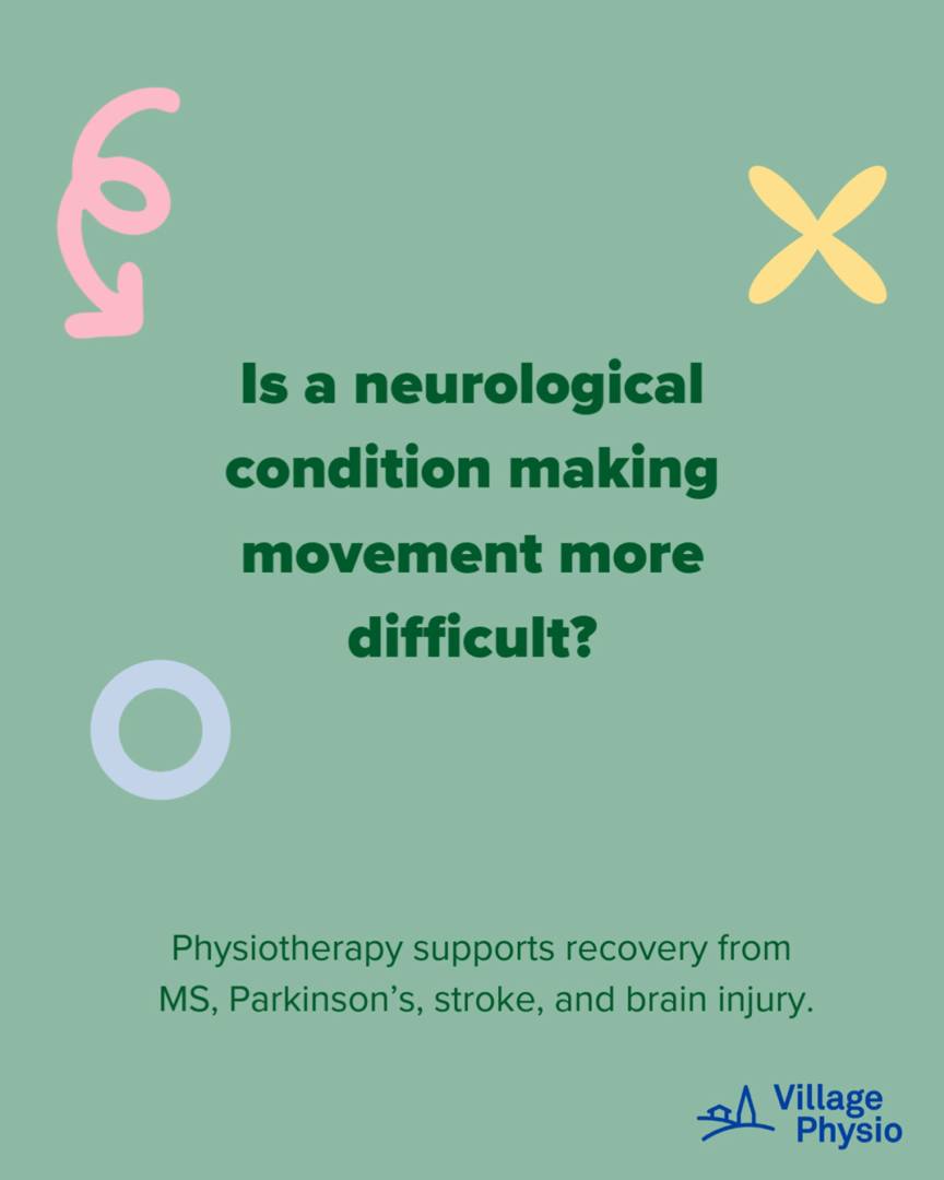 Physiotherapy and neurological conditions
Conditions such as multiple sclerosis (MS), Parkinson’s disease, stroke and brain injury can affect how the body moves and responds. Changes within the brain or nervous system may lead to symptoms such as reduced balance, muscle stiffness, weakness, slower walking or difficulties with coordination.
Over time, these changes can make everyday activities – such as getting up from a chair, walking safely or managing stairs – more challenging.
Physiotherapy can help support movement by focusing on strength, balance, coordination and safe movement patterns. Rehabilitation is often designed to help people maintain independence, build confidence with movement and stay as active as possible.
For many people, practising movements within their own home environment can be particularly effective. Working on real-life activities, such as moving around the house, using stairs or getting in and out of a chair, helps make rehabilitation more relevant to daily life.
Everyone’s experience of a neurological condition is different, so physiotherapy is usually adapted to suit the individual’s needs, pace and goals.
