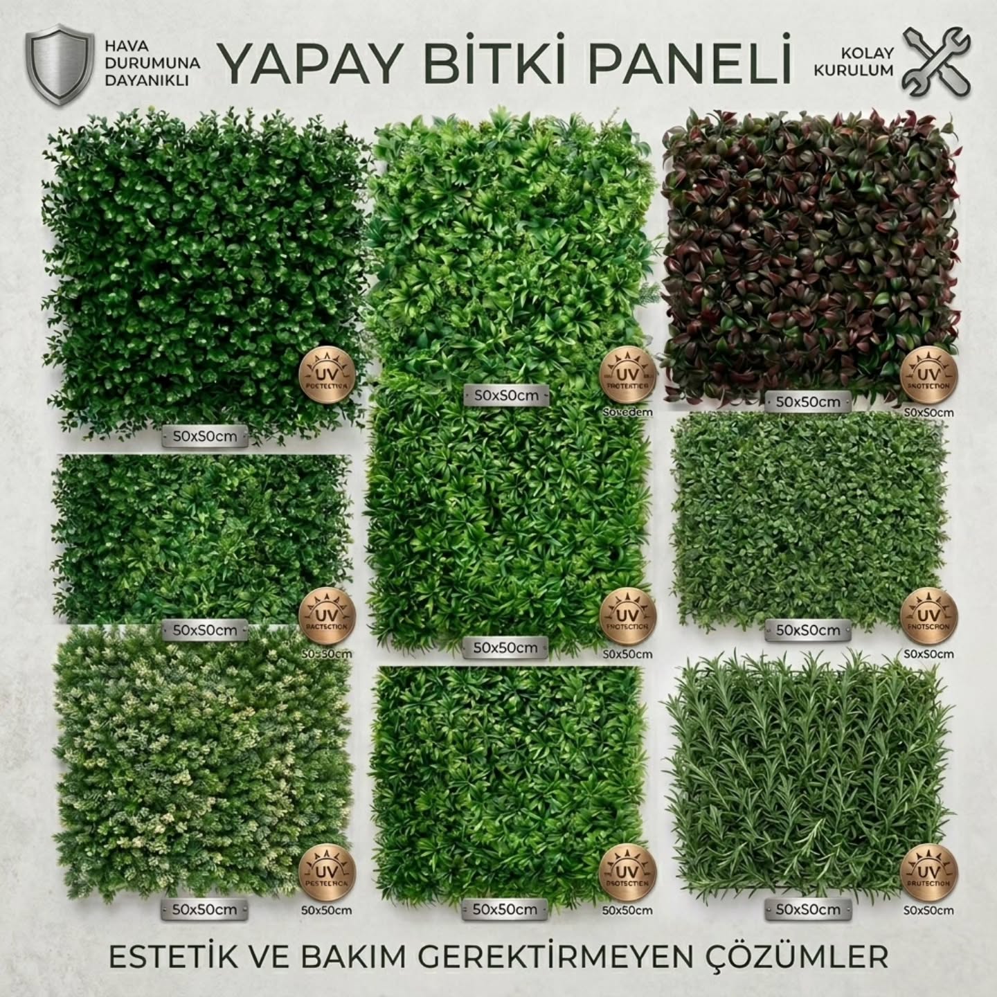 Dört mevsim yemyeşil, canlı ve estetik bir alan hayal edin! 🌿
Bakım derdi, sulama zahmeti ve solma riski olmadan yaşam alanlarınıza doğallık katın. Bonaverte yapay bitki panelleri ile tanışın; ister balkonunuzda ister iş yerinizde anında değişim yaratın.
✅ UV Dayanımlı: Güneşte renk atmaz, uzun ömürlüdür.
✅ Kolay Kurulum: Dakikalar içinde dilediğiniz yüzeye uygulayın.
✅ 9 Farklı Doku: Mekanınıza en uygun tasarımı siz seçin.
✅ Ekonomik: Estetik görünümden ödün vermeden bakım maliyetlerini sıfırlayın.
Hemen şimdi DM üzerinden katalog isteyin, değişimi başlatalım! 📩
#dikeybahçe #yapayduvar #yapaybitkipaneli