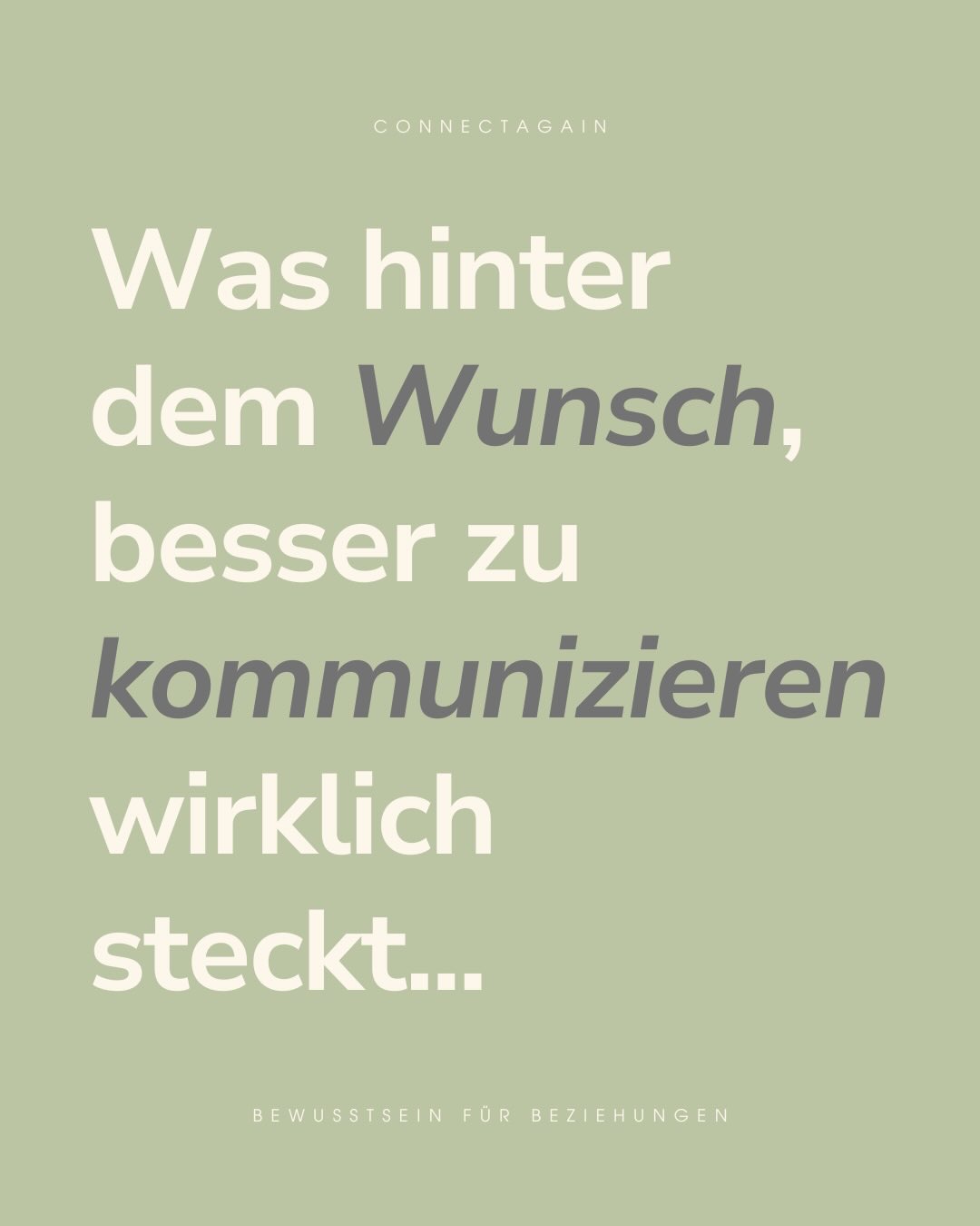 Oft geht es nicht um das Gesagte, sondern, um das was damit gemeint ist. In Beziehungskommunikation stecken oft versteckte Botschaften - diese gilt es offenzulegen, um „besser“ zu kommunizieren.