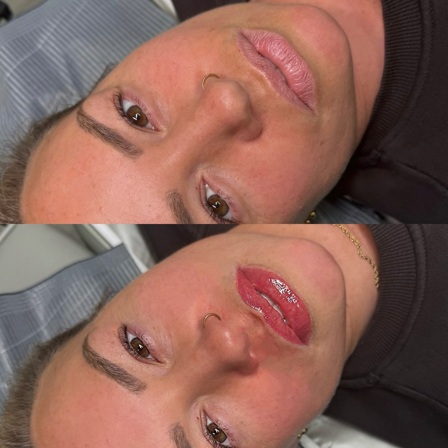 “Make it Pink!” 🪄💄👄
As we age, our lips natural pigment turns almost white, which affects the size, shape and overall appearance of them. With a gorgeous lip blush we can create a subtle lip tint that doesn’t rub off!
These will heal to a gorgeous dusty pink shade which is perfect for every day! We cannot wait to see these healed.
All done within 90 minutes, pain is minimal- and WORTH IT!
#lipblush #lipblushtattoo #pmu #beforeandafter #chichester