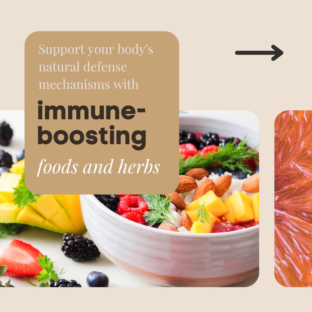 🌿 Boost your immune system naturally with the power of food and herbs! 🌟✨ Incorporating these immune-boosting goodies into your diet can support your body’s natural defenses and promote overall well-being.
1️⃣Citrus Fruits: 🍊 Embrace the zesty goodness of oranges, grapefruits, lemons, and limes! These vitamin C-rich fruits enhance immune function and stimulate white blood cell production.
2️⃣Berries: 🍓 Indulge in the sweet, antioxidant-packed benefits of strawberries, blueberries, and raspberries! These vibrant gems provide a delicious boost to your immune system.
3️⃣Garlic: 🧄 Spice up your dishes and immune health with garlic! Its compounds enhance immune cell activity and may help reduce the severity of cold and flu symptoms.
4️⃣ Ginger: 🌶️ Add a zing of immune support with ginger! This fiery root has anti-inflammatory and antioxidant properties that can invigorate your immune system.
5️⃣Turmeric: 🌈 Discover the golden wonders of turmeric! Packed with curcumin, this spice can modulate immune responses and strengthen your overall immune function, with the help of black pepper!
6️⃣Green Leafy Vegetables: 🌿 Fill your plate with nutrient-rich greens like spinach, kale, and Swiss chard! These vibrant veggies are packed with vitamins, minerals, and antioxidants to support your immune system.
7️⃣Mushrooms: 🍄 Embrace the immune-boosting powers of mushrooms like shiitake, reishi, and maitake! These fungi can enhance the activity of white blood cells and support a strong immune response.
8️⃣Yogurt: 🥛 Nourish your gut health with the probiotic goodness of yogurt and fermented foods! A healthy gut is essential for a robust immune system.
9️⃣Elderberry: 🍇 Tap into the traditional wisdom of elderberry, known for its immune-boosting properties! Available in syrup or supplement form, it can help combat cold and flu symptoms.
🔟Echinacea: 🌸 Explore the immune-supporting benefits of echinacea! This herb has been used for ages to bolster the immune system and reduce the duration of common cold symptoms.
#traditionalchinesemedicine #tcm #acupuncture #naturalhealing #naturalremedy #naturesmedicine #california #pleasanthill #contracostacounty