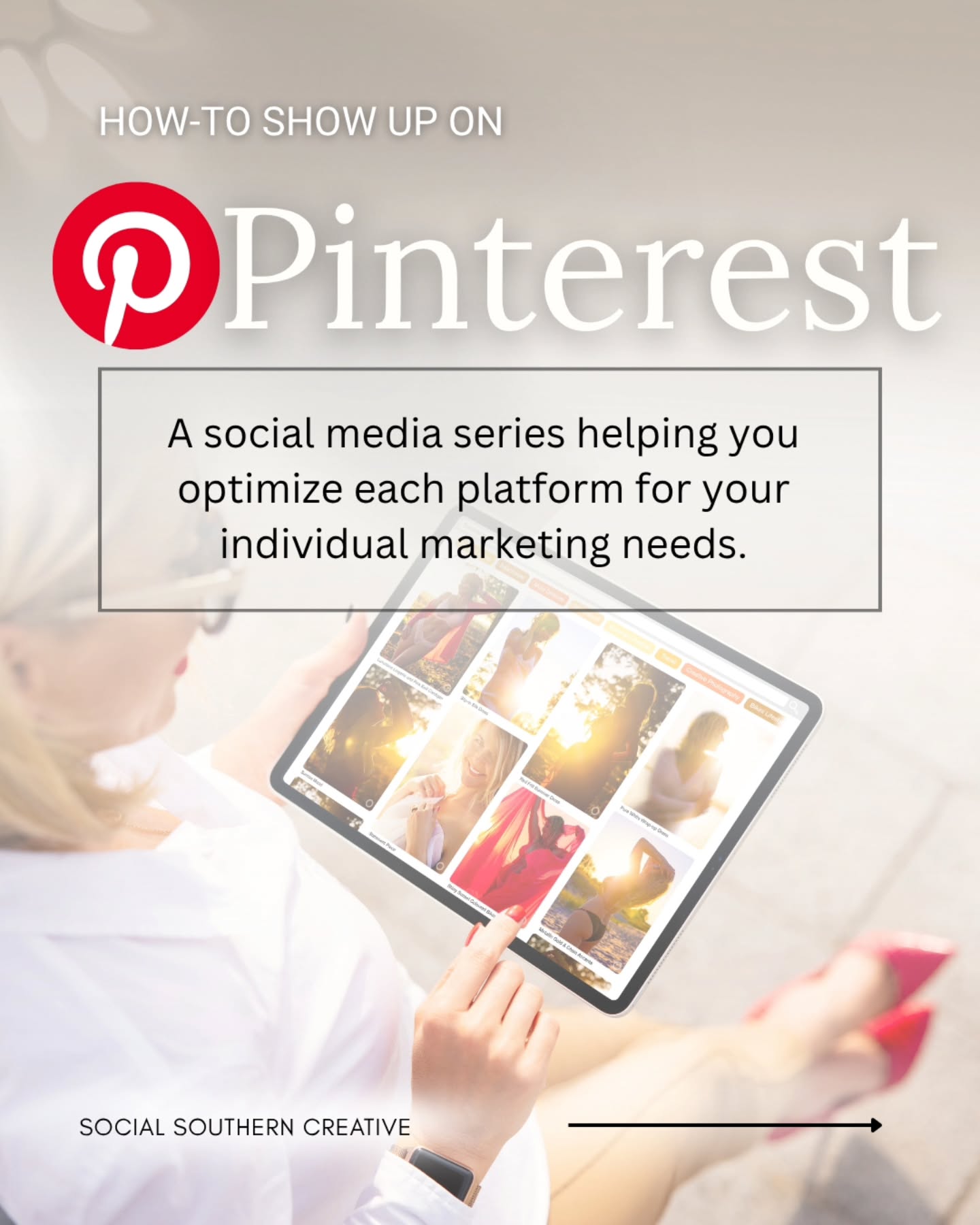 The last social media platform in this series, Pinterest.
Pinterest is much different from other social media platforms in the sense that it is more like a visual search engine. It is one of the few platforms that openly pushes posts with external links, sending potential clients directly to your page. 96% of the searches made are unbranded general searches which makes it a great place for smaller businesses to compete.
This post breaks down the basics of the platform but as always, if you have any questions or want to learn more, feel free to reach out!
#Pinterest #SmallBusinessMarketing #SocialMediaMarketing #VisualBranding #HowToMarket