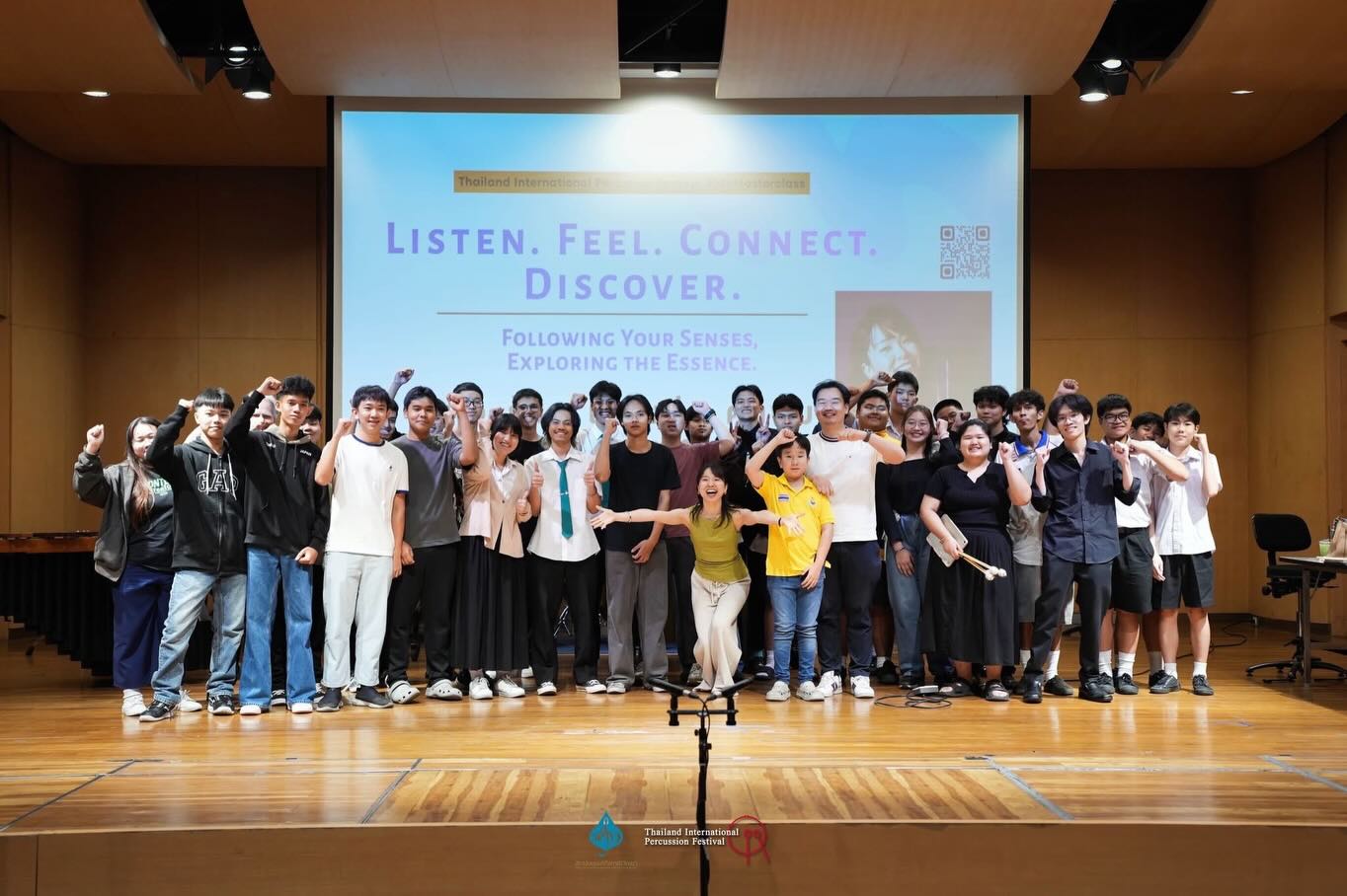Thailand Recap Part 2!🇹🇭
Thailand International Percussion Festival Day 2 - 1h30 Workshop QA, Students concert (and masterclasses by @wieland_welzel from @berlinphil and @adamtanpercussion ) 🎶
Experiencing different people and musical cultures around the world is always inspiring. Everyone is unique.
The students I met at TIPF had sparkling eyes, full of curiosity and passion. Being among them, I kept asking myself: What can I offer? What do they need from me?
These questions are still with me. So before my lecture, I kept thinking about what would truly be meaningful for them.
This time, I gave a lecture titled “Listen, Feel, Connect and Discover.”
I spoke about the importance of balancing feeling music—physically and emotionally—with building knowledge and technique. We should never neglect the feeling side, because music is beautiful. At the same time, technique and knowledge are what allow us to truly express that beauty. ( We are controlling 4 mallets in 2 hands — feels like controlling four little dogs which I think quite crazy!)
Everything I shared comes from my experiences in competitions, performances, lessons in different countries, listening to others and from meeting a lot of beautiful people.
We also explored through performance, had students play, and shared meaningful moments in the Q&A. It was a truly joyful and fulfilling time.
I want to help everyone play as their true selves — including me ❤️🩹 Thank you all so much! ✨
📸 @tipf_per