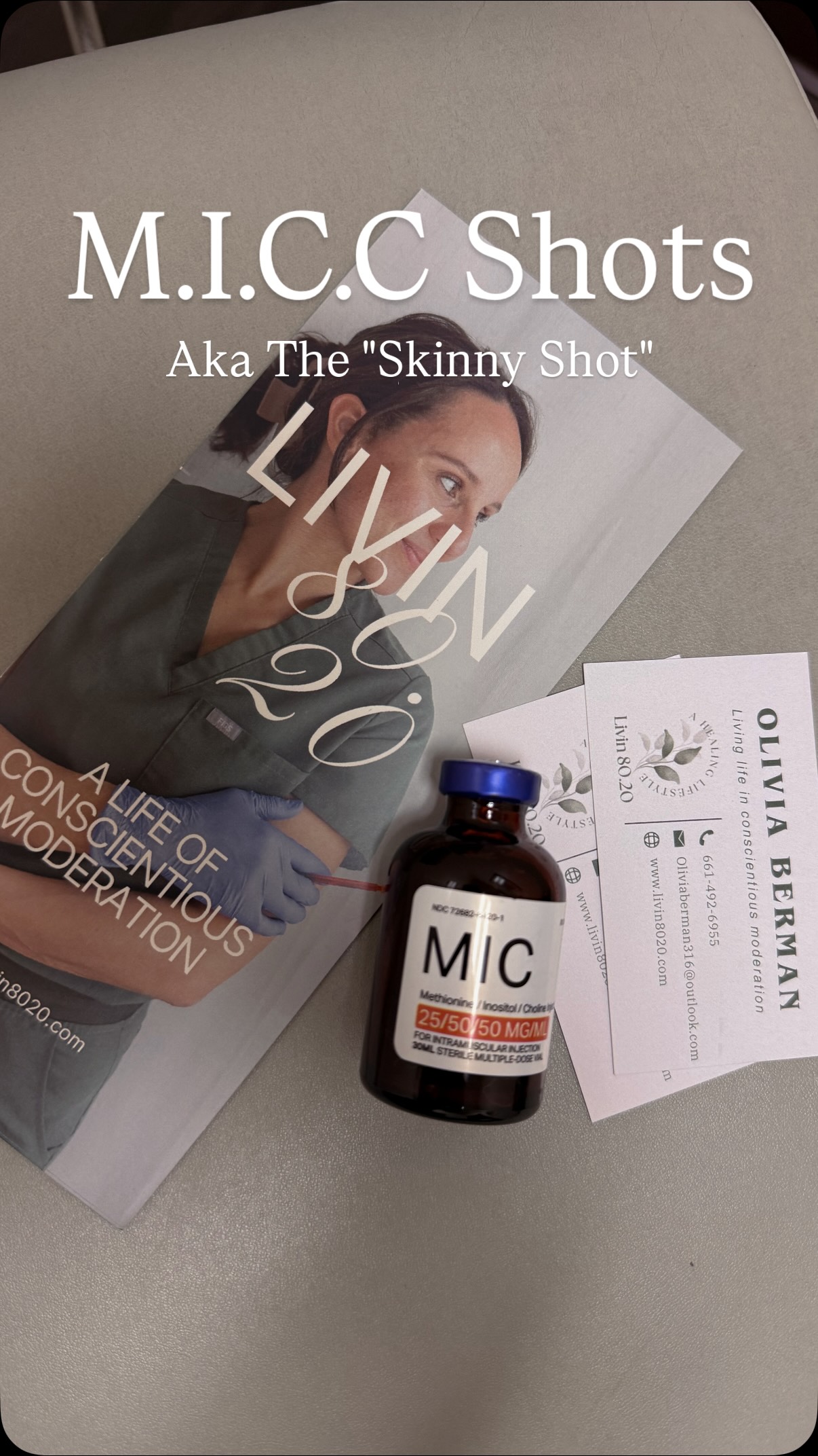 I am here to support you down to the cellular level! MICC shots are a wonderful tool to support our body naturally with vitamin rich, 100% bioavailable cellular nutrients!
Scared of needles? 💉 Don't worry, I'm really really good at keepin you distracted & chatting all the things with me. Come pop in for a visit with me and let's get you feeling better, sleeping better, and ready to combat the world.
Xo,
Liv
#antelopevalley #naturalwellness #vitaminshots #functionalmedicine #holisticnurse