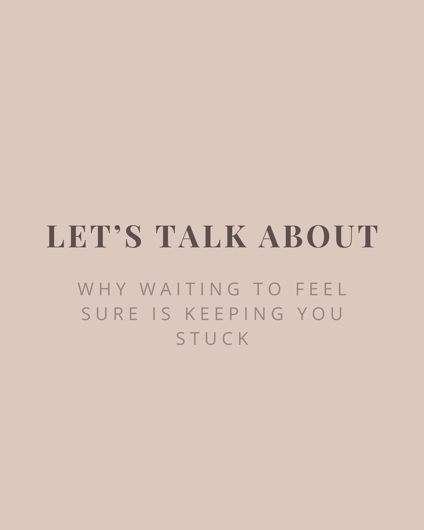 Let’s talk about why waiting to feel sure is keeping you stuck!
So many people feel stuck waiting until they’re 100% sure what they want before making a decision.
But here’s the reality: our brains are wired to seek certainty, even in situations where certainty doesn’t actually exist.
For many of life’s decisions, there is no perfect, guaranteed “right” choice.
So the brain keeps searching:
More thinking.
More analyzing.
More “what ifs.”
Hoping that eventually it will land on a feeling of certainty.
But that feeling often never fully comes.
Not because you’re doing it wrong—but because certainty isn’t available in the way your brain wants it to be.
So instead, we stay stuck.
Overthinking in place… instead of learning through experience.
Because clarity doesn’t always come from thinking.
It often comes from doing.
From trying.
From moving.
From experiencing what fits and what doesn’t.
You don’t need perfect certainty to take a step.
You need enough safety to be curious.
Because action creates information.
And information creates clarity.
If you’ve been waiting to feel “ready,” consider this your permission to start where you are.
You’re allowed to learn your way forward.
If you’re feeling stuck in indecision or overthinking, therapy can help you build tolerance for uncertainty and trust your choices. Reach out if this resonates. 🤎
#psychotherapist #anxietytherapy #mentalhealthsupport #overthinking #rewireyourbrain