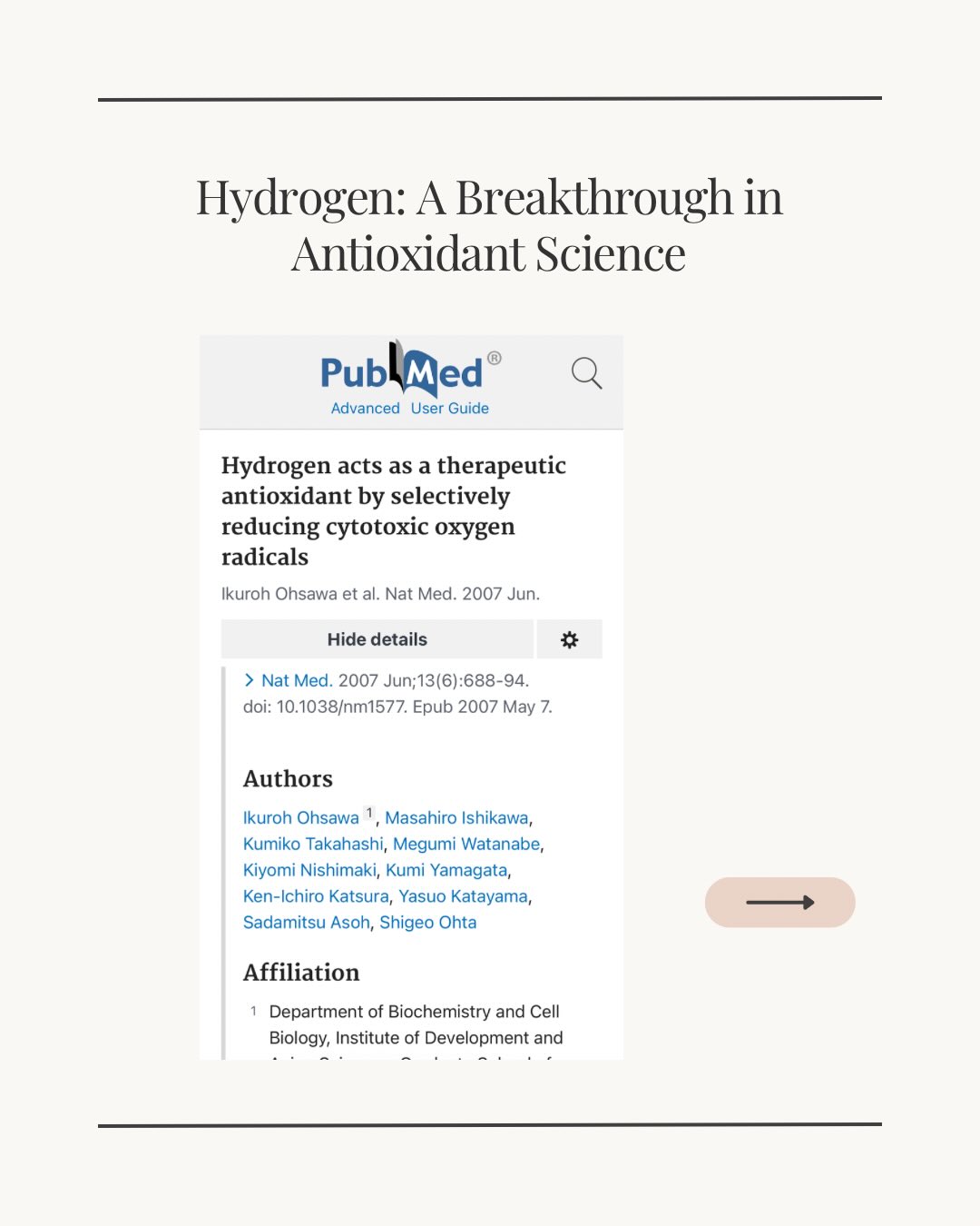 Hydrogen is not just another wellness trend.
It is backed by peer-reviewed research published in Nature Medicine.
This landmark study showed that hydrogen acts as a selective antioxidant, protecting cells from the most damaging free radicals without interfering with essential biological processes.
This is why hydrogen inhalation is gaining attention in longevity, recovery, and clinical settings.
#hydrogentherapy #biohacking #longevity #antioxidants #wellness