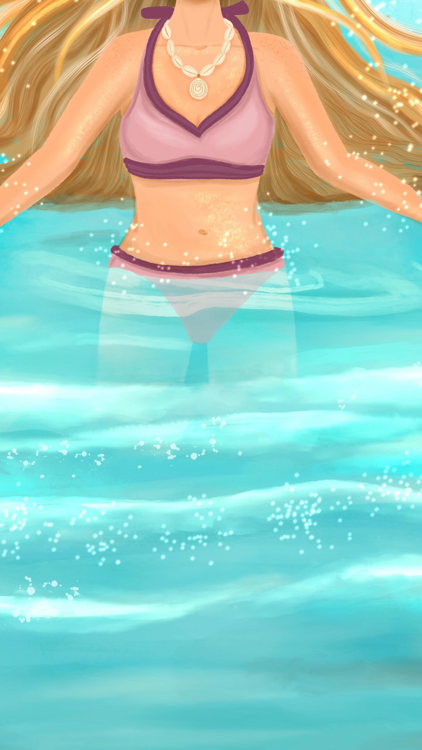 ✨Playing with opacity and filters to blend the body into the sea 🌊
Creating the right atmosphere is everything.✨
#illustrationprocess
#digitalillustration
#artprocess
#illustrationartist
#procreateart