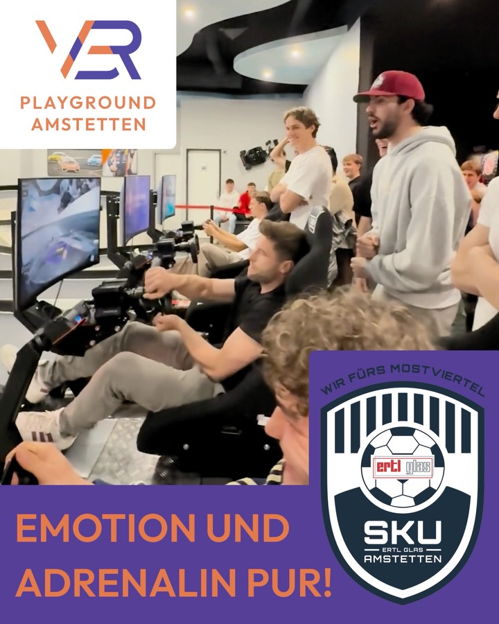 VBR PLAYGROUND AMSTETTEN.
30 Leute. Ein Team. Ein Ziel: Vollgas. 💥
@skuamstetten war bei uns zu Gast – und es hat einfach alles gepasst.
Druck. Action. Lachen. Zusammenhalt.
Genau diese Mischung macht Events bei uns besonders.
Keine halben Sachen – nur echte Erlebnisse.
Respekt für euren Einsatz 👊
Und weiterhin viel Erfolg in der Saison!
Du willst das auch erleben?
Dann schnapp dir dein Team.
Ob Firma, Verein, Geburtstag oder einfach so –
👉 Buch dein Event und erleb’s selbst.
#VBRPlayground #Amstetten #Teamgefühl #Action #Teamevent NextLevel