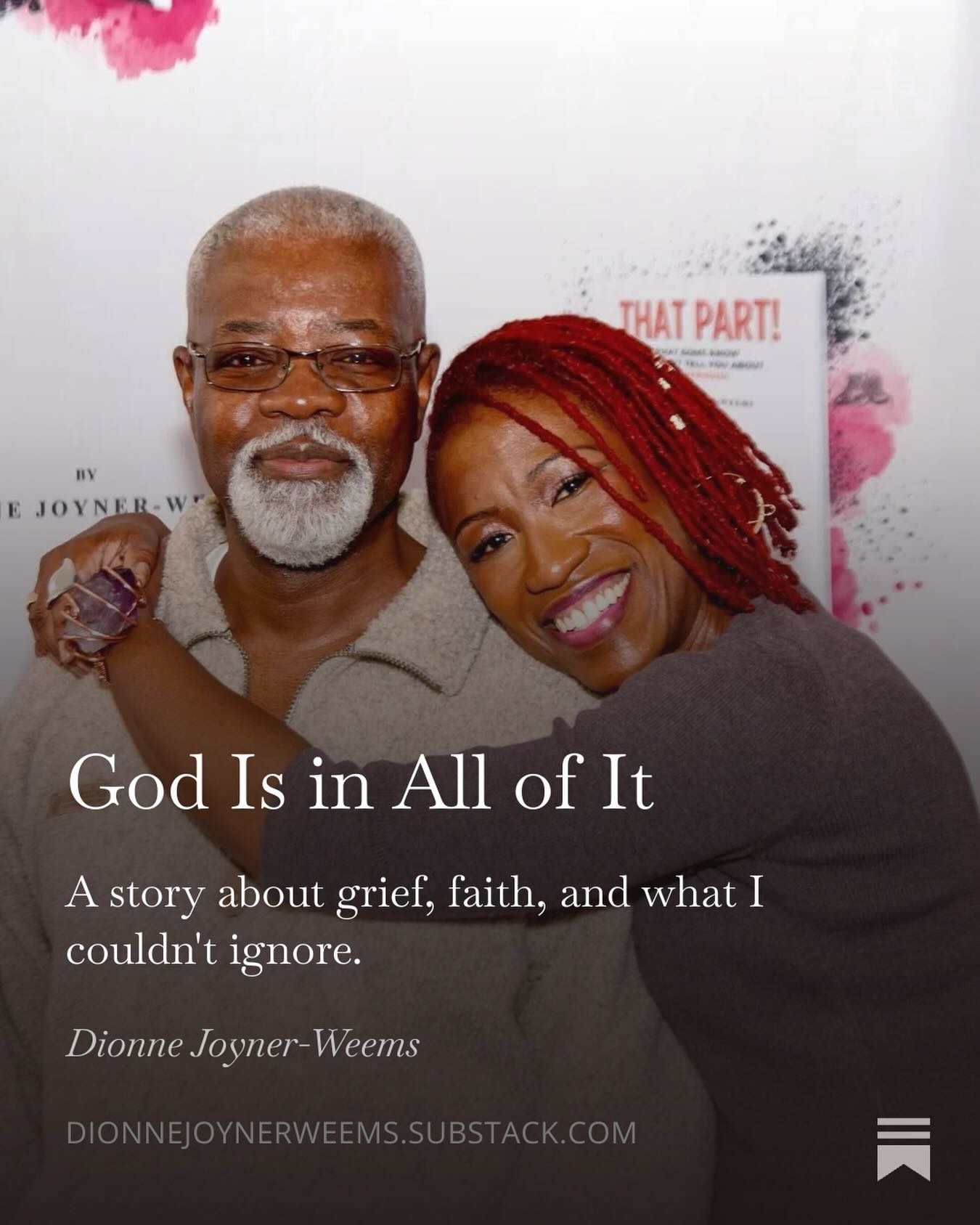 🟧 God Is In All of It: A story about grief, faith, and what I couldn’t ignore.
🔗 in BIO ⬆️ — (6 minute read)
#dionnejoynerweems