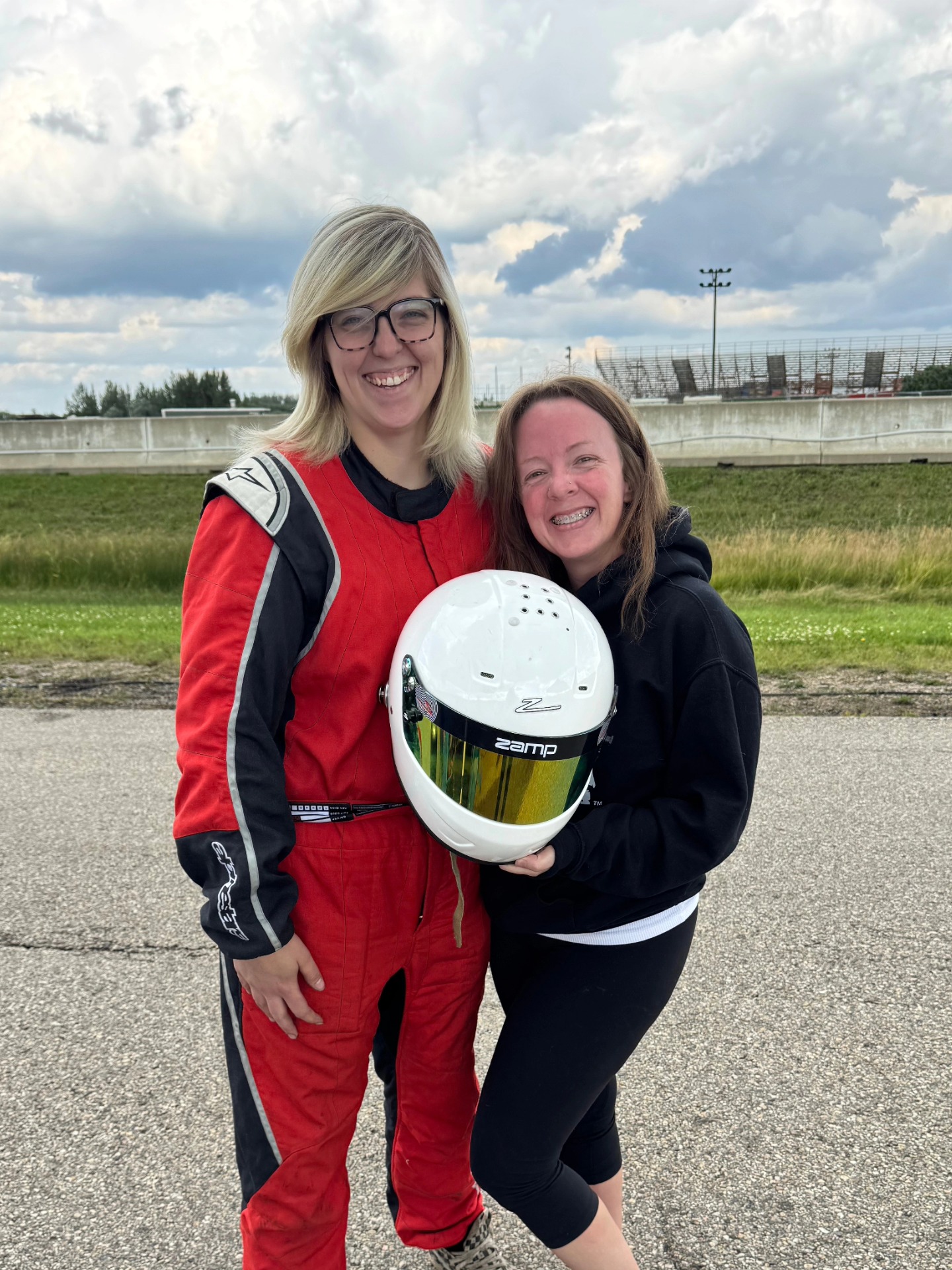 Check out the women in motorsport behind the NASCC Endurance Race series
at RAD Torque Raceway in Edmonton!
Endurance racing is an arduous test of driving, mechanical skill, strategy and team dynamics — with competition lasting for many hours, often through the night! 😯 This is no sprint, it's a marathon!
Robyn and Tabitha - Drivers ✌️
Linda Sakaluk - Chief Marshal & NASCC President 👑
Sue Wilson - WCMA director of licensing, Chief registrar, and Chief of timing for ARCA and NASCC ⌚
Sharon Vogrinetz - Timing/scoring team 🏁
Oh, and what's this? It looks like our very own director and founder Leanne Junnila snuck over to YEG to support radio comms and pit work! 😉👍
What's the longest stint you've ever raced a car for? Let us know in the comments!