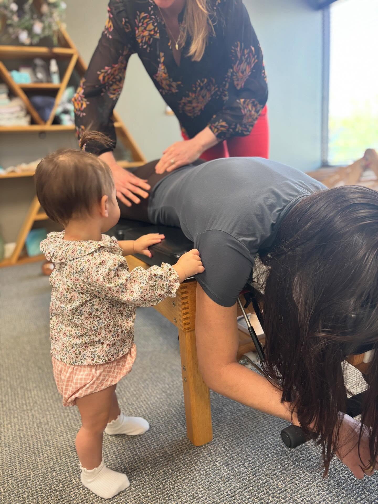 Dr. Katrina's little helper while mom is getting adjusted.
Schedule an appointment for you and your whole family with Dr. Katrina today at Triada Chiropractic!
>>> triadachiropractic.janeapp.com