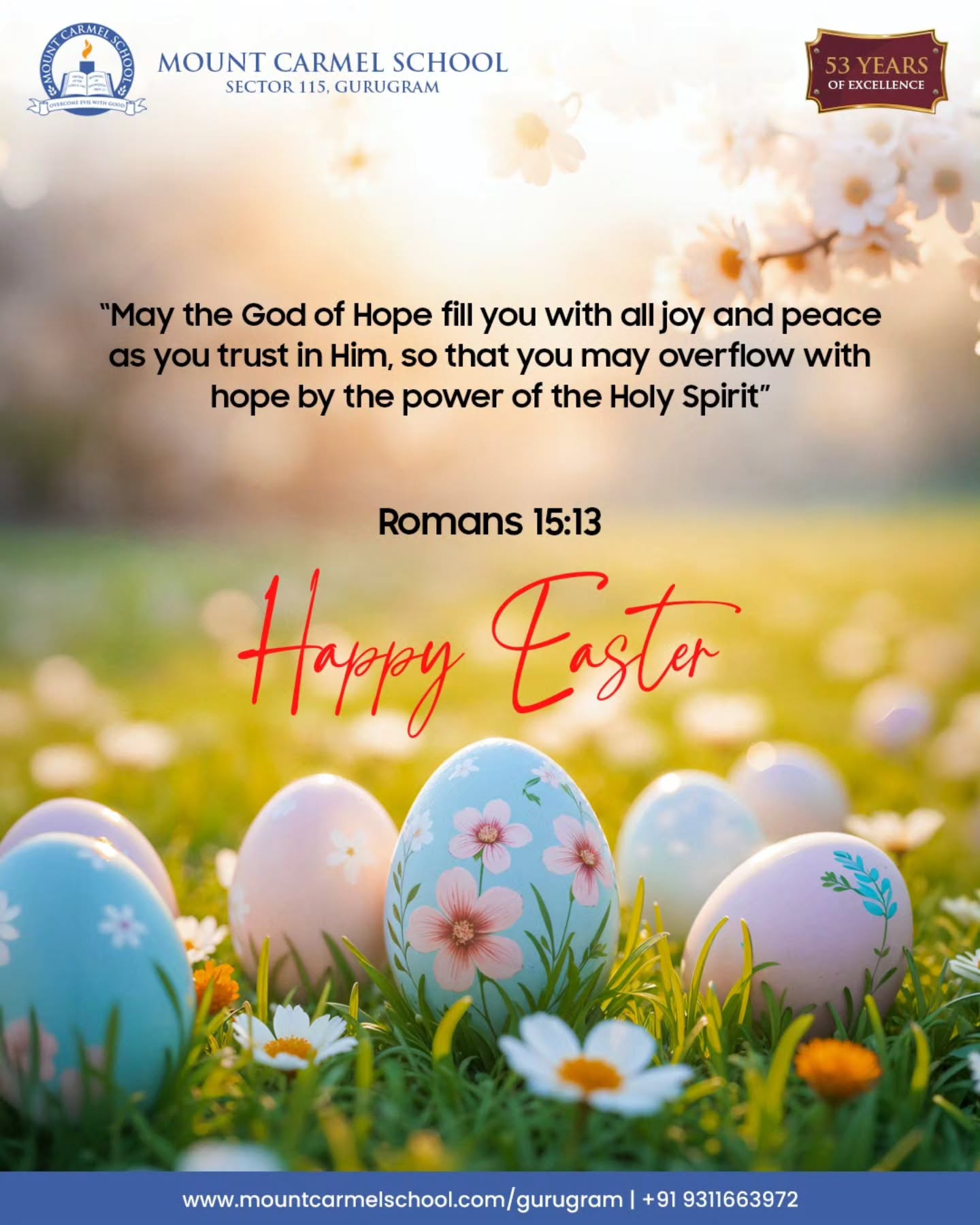 #MountCarmelSchool #AdmissionsOpen2026 #GurugramSchools #NurseryAdmissions #HappyEaster