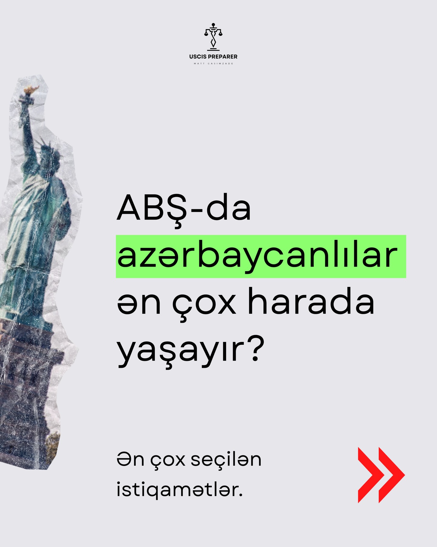 📍ABŞ-da azərbaycanlılar harada yaşayır?
Seçim düşündüyünüz qədər sadə deyil.
Şəhər seçimi təsadüfi olmur — imkanlar, icma və strategiya hər şeyi dəyişir.
Bu postu saxlayın — qərar verməzdən əvvəl sizə lazım olacaq.
🇺🇸
📍Where do Azerbaijanis live in the U.S.?
The answer isn’t as simple as you think.
City choice is never random — opportunities, community, and strategy change everything.
Save this post before making your move.
