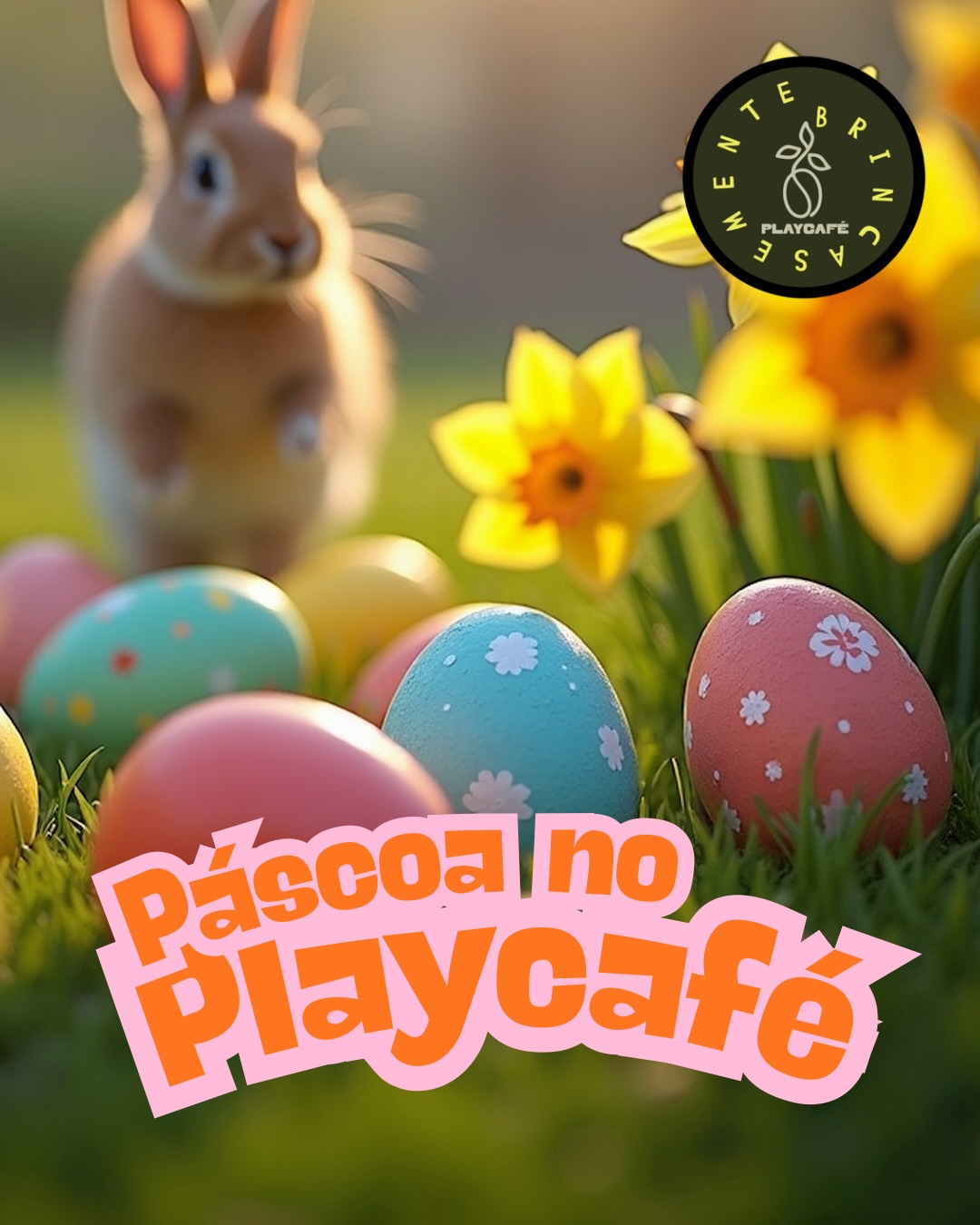Uma tarde com brincadeiras, manualidades e surpresas em clima de Páscoa! 🐰
Domingo, 5 de abril, das 14h às 18h.
Destaque para a caça aos ovinhos, com chocolates escondidos pelo espaço:
14h para crianças até 4 anos
15h para crianças a partir de 5 anos
Após a caça, atividades de Páscoa, origami e outras surpresas.
Para os adultos, música ao vivo com Helena Magnan e DJ Cerverita.
✨Investimento:
R$ 45 por criança e R$ 15 por adulto.
Inclui caça aos ovos, atividades e espaço liberado.
(Desconto de 25% para famílias com plano mensal e meia para a terceira criança em famílias com três ou + )
Vem viver esse dia especial com a gente 🧡
#páscoa2026 #playcafe #brinquedoteca #serragrande #bahia