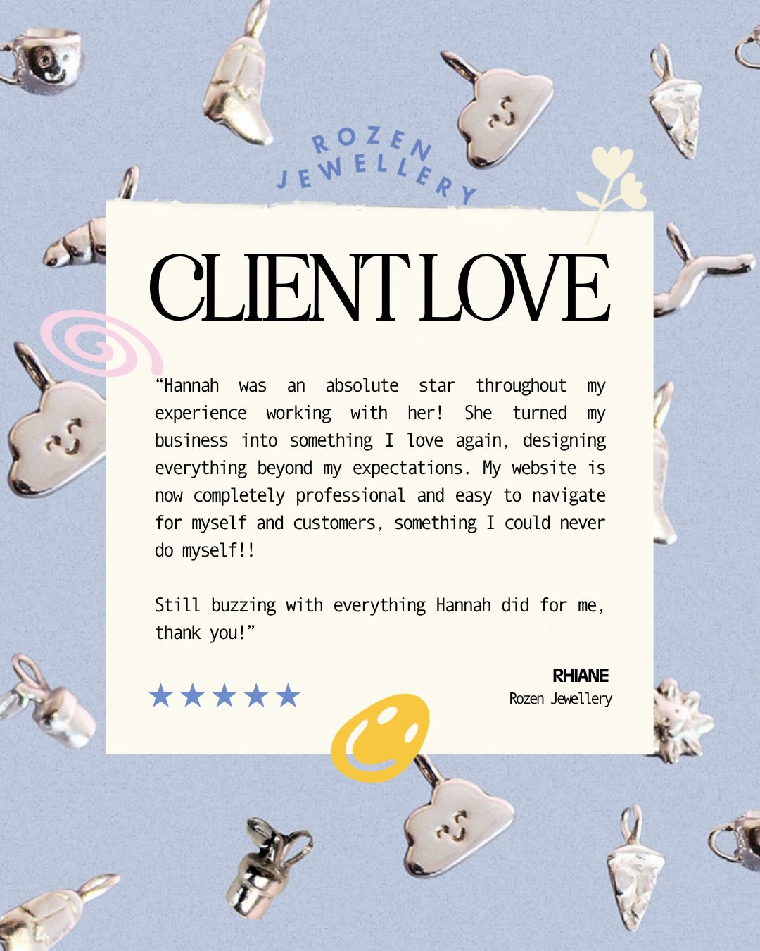 Lovely words from lovely clients 💍💎🌀 @rozenjewellery