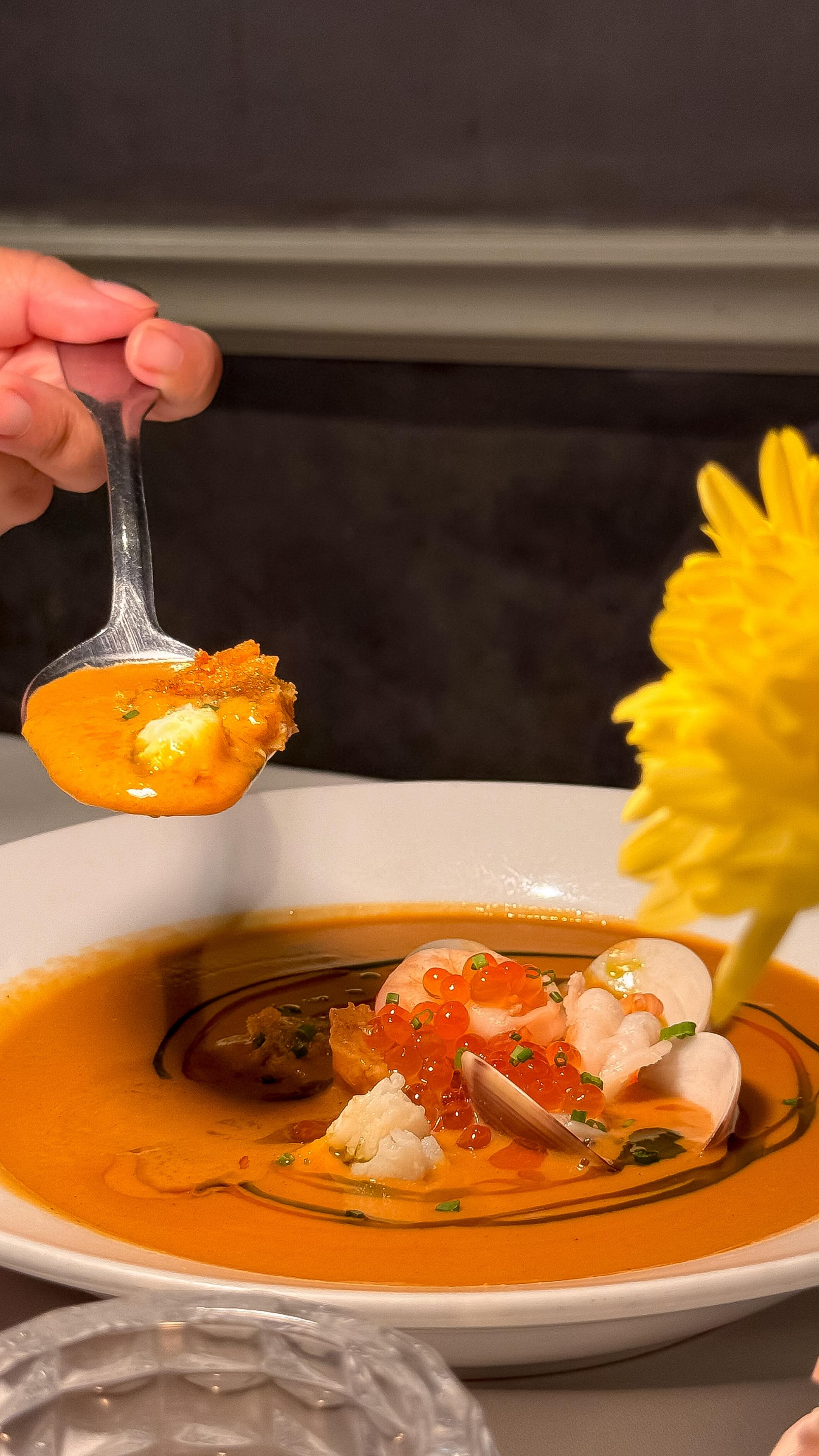 David’s Crab & Shrimp Bisque. We’d say more, but you should just try it.