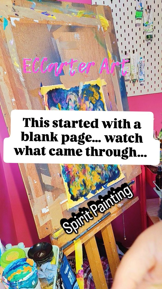 I have done many of these paintings and follow the same process of connecting in and closing my eyes.
But, each one comes out completely different.
This is only the second time that black has been the chosen for the first colour.
It always throws me - as I rarely use black - but you have to TRUST - just wait till I show you the end painting.
Not showing until I have given it to the customer♥️🎨
Next one on the list is a painting of two lovely souls - the Matriarchal Mother line.
-------------------
50% off spirit and energy paintings. Now £60 - will go to £111 after the exhibition closes - 18th April.
2 - 3 month waiting list - just DM or visit www.eccarterart.com/spirit
#guidedmessage #connection #loveinart #spiritpainting #energy