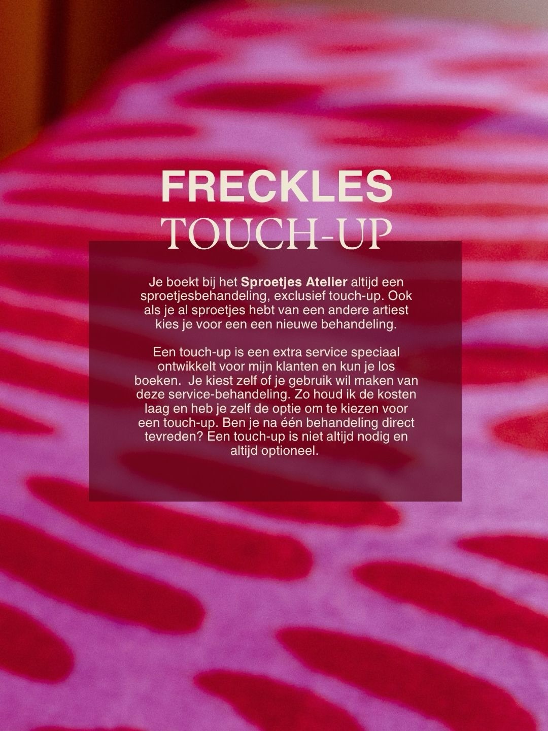 Touch-up service 💥
Ik leg je in deze post uit waarom een touch-up behandeling je sproetjeslook compleet kan maken.
#freckled #sproetjes #pmufreckles #tattooedfreckles