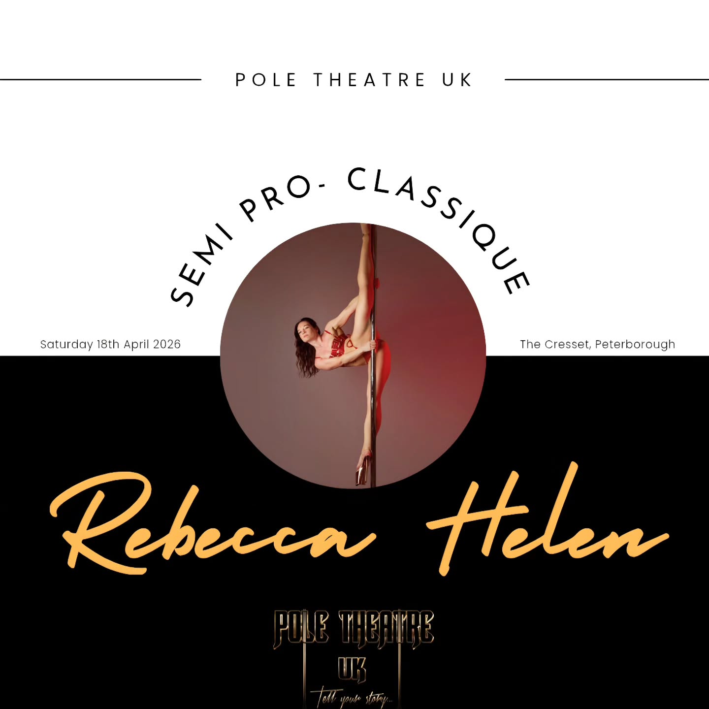Whose excited to meet our glorious contestants! ✨️
Semi Professional- Pole Classique
Rebecca Helen
@rebecca_poledance
Have you got your tickets yet? 🎟
www.poletheatreuk.com
#poletheatreuk #poletheatre #pole