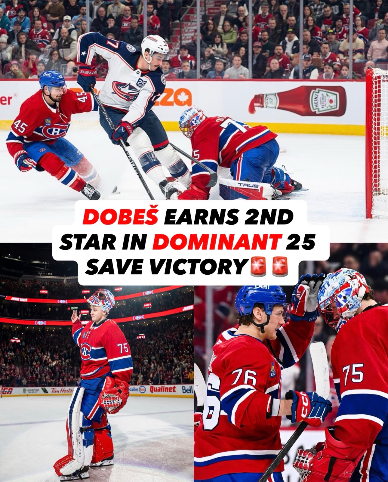 ‼️2ND STAR PERFORMANCE‼️
Client Jakub Dobeš earned 2nd star tonight against the Blue Jackets with a POWERFUL 25 save victory.
#petefry #goaliemindset