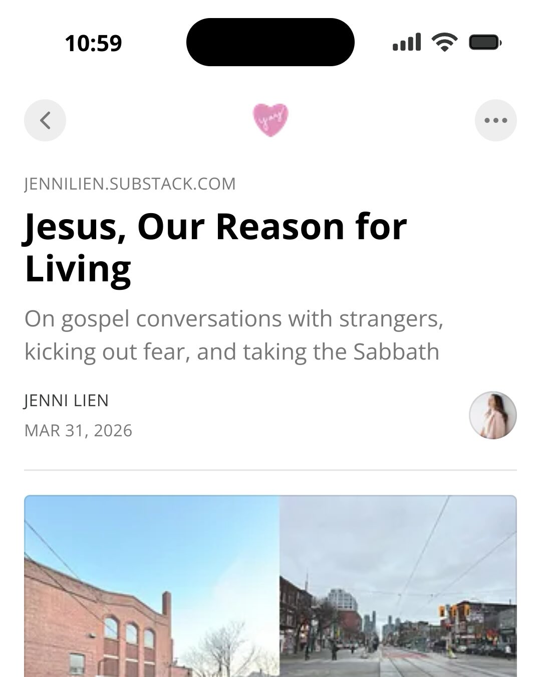 Spring is here. Our Saviour is risen! He’s got work for us to do together. Let’s live accordingly (it matters). 💗
This week’s newsletter: on gospel conversations with strangers, kicking out fear of intimidation, and why taking the Sabbath is non negotiable.
Listen on Spotify or Apple Podcasts. Read on Substack.
