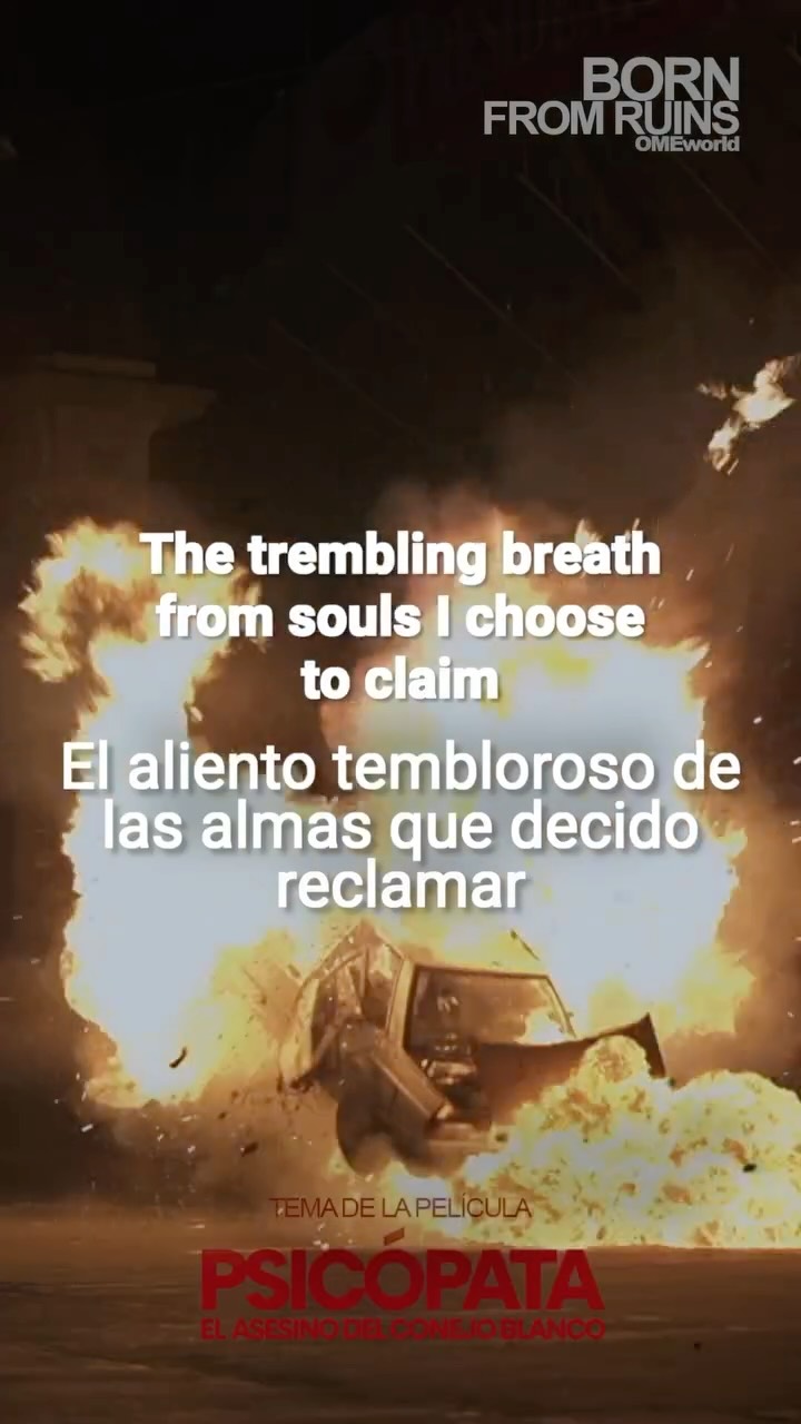 ¿También saliste del cine con esta canción metalera persiguiéndote…?🤘
Born From Ruins -OMEworld
Tema oficial de la película Psicópata El Asesino del Conejo Blanco🔪🐇
#omeworld #metalmexicano #compositoresdecine #psicópataelasesinodelconejoblanco