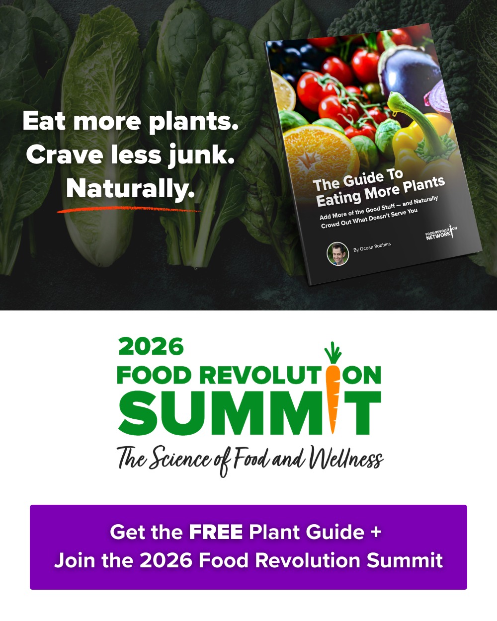 It's here! The 2026 Food Revolution Summit has started. It's not too late to sign up, and still watch today's episode on replay, like I am :) 3am NZT was a bit too early for me.
The next 7 days will be full of free medical information, that your doctor doesn't have the time to fully explain, so why not jump on for some free medical advice, with practical tips on how to make some of these lifestyle changes being discussed?
And I am here afterwards for any questions you might have, or further resources you might need.
If you haven't already, grab your spot here!
https://summit.foodrevolution.org/?uid=2&oid=3&affid=759