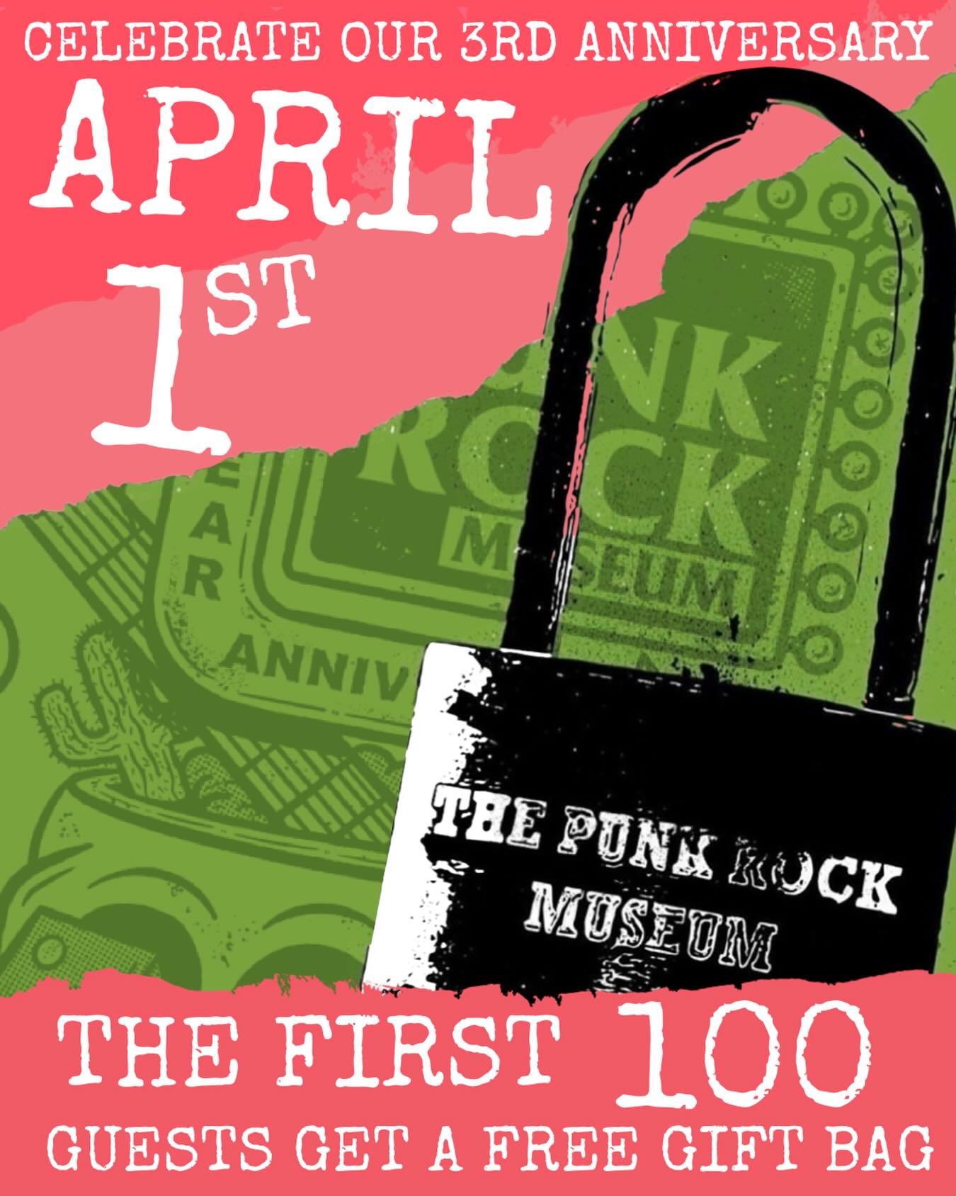 Happy 3rd anniversary to @thepunkrockmuseum !
It’s been a wild ride and can’t wait for what is coming up next!
