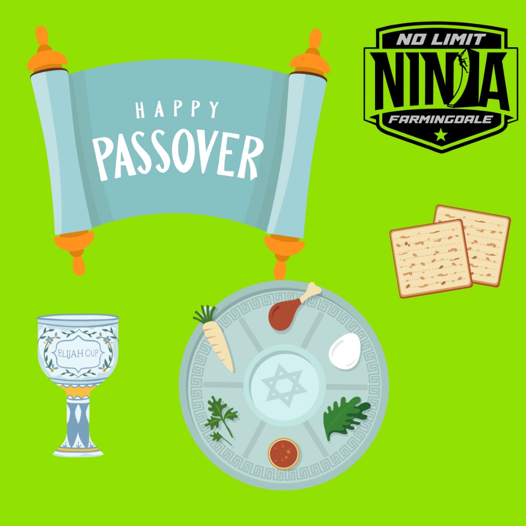 Wishing all of our ninja families a joyful and meaningful Passover! ✨🍷🥖
May this holiday be filled with family, tradition, laughter, and special moments together. We’re grateful for the amazing community that continues to grow with us and for all the energy our ninjas bring each week 🥷💙
Chag Sameach from all of us at No Limit Ninja Farmingdale!
#Passover #ChagSameach #NoLimitNinja #Farmingdale #NinjaFamily