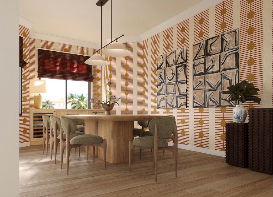 This is where it gets fun.
Two design directions for the same space - each exploring a different balance of materiality, tone, and rhythm.
One expressive and graphic.
One restrained and richly layered.
Both rooted in the same goal: creating a dining experience that feels intentional, elevated, and lived-in.
Swipe through… and don’t miss where we started.
#diningroomgoals #southfloridadesign #southfloridahomes