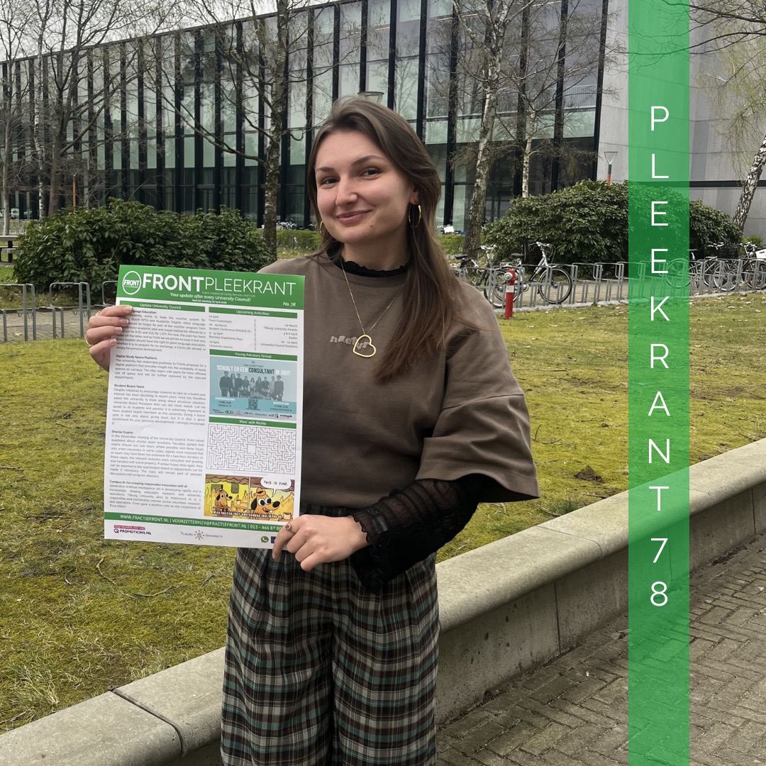 ๐๐๐ ๐๐๐๐๐๐๐๐๐ ๐งป๐
Today, the latest edition of the โPleekrantโ was put up in the toilets of the University Library!โจ In this edition, youโll find an update on the most recent University Council meeting, where we discussed the Language Centre and the importance of students doing a board year.
In addition, there is an overview of this monthโs upcoming activities, and you can solve the new โpleeโ with Richie puzzle!