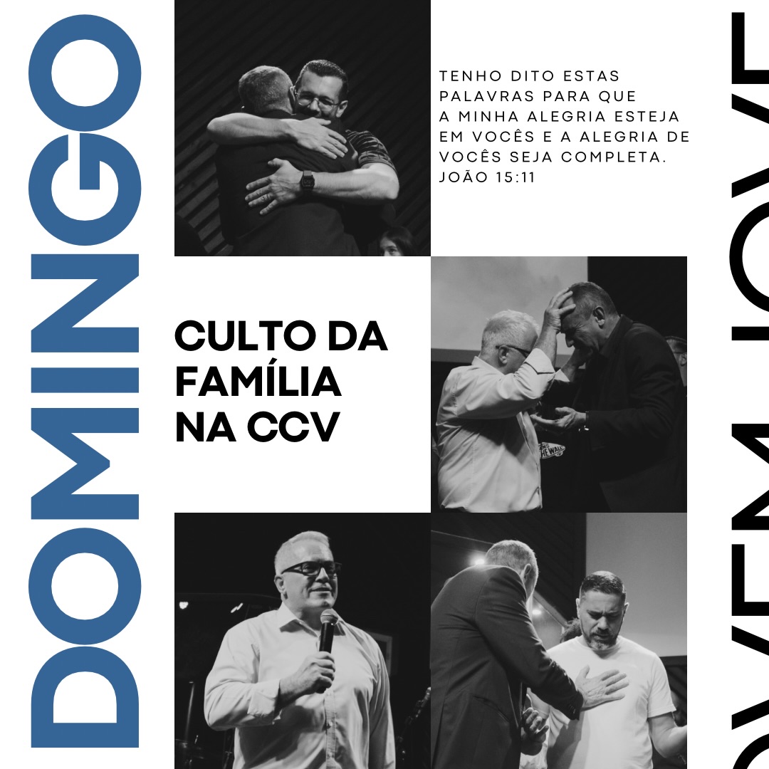 E nosso domingo foi assim, um culto da família abençoado! Esperamos você e sua família no próximo, todo domingo às 18h30, você é nosso convidado!