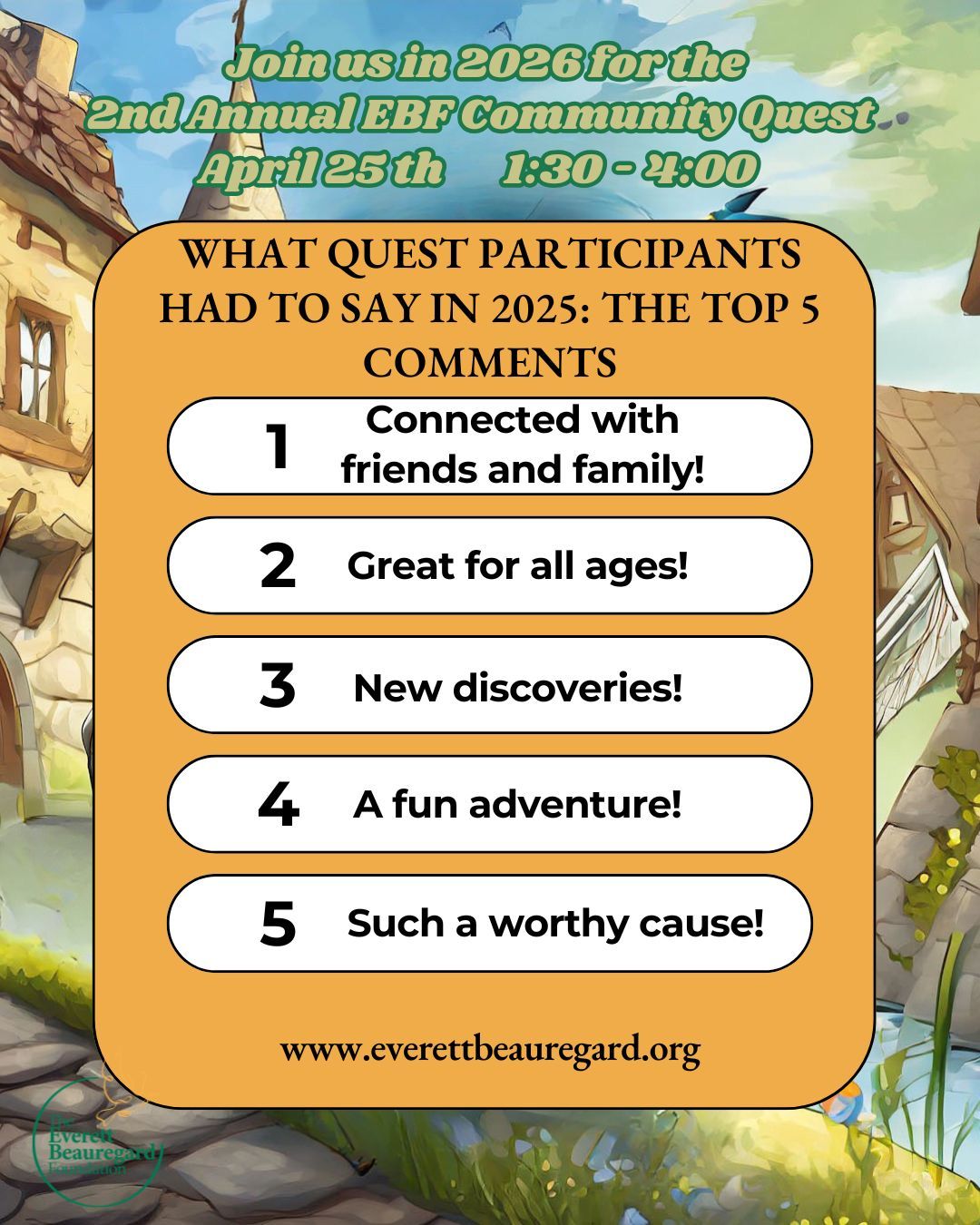 What stays with people long after the EBF Community Quest ends? Here are five things we heard from our 2025 participants.
#EBFcommunity