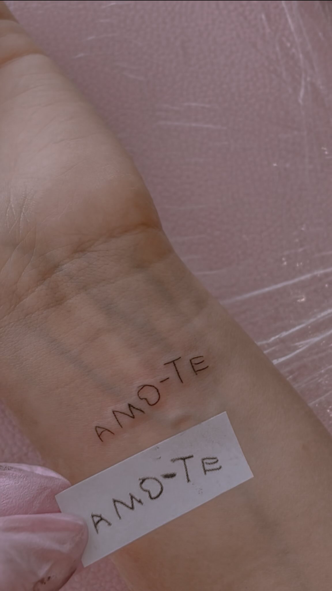 O bilhetinho escrito pelo filho é agora a primeira tatuagem da mãe 💕 Eu amo reproduzir a caligrafia de crianças, fica tão fofinho!
Quer fazer uma tatuagem com a caligrafia de alguém especial? Envia uma mensagem para mais informações.