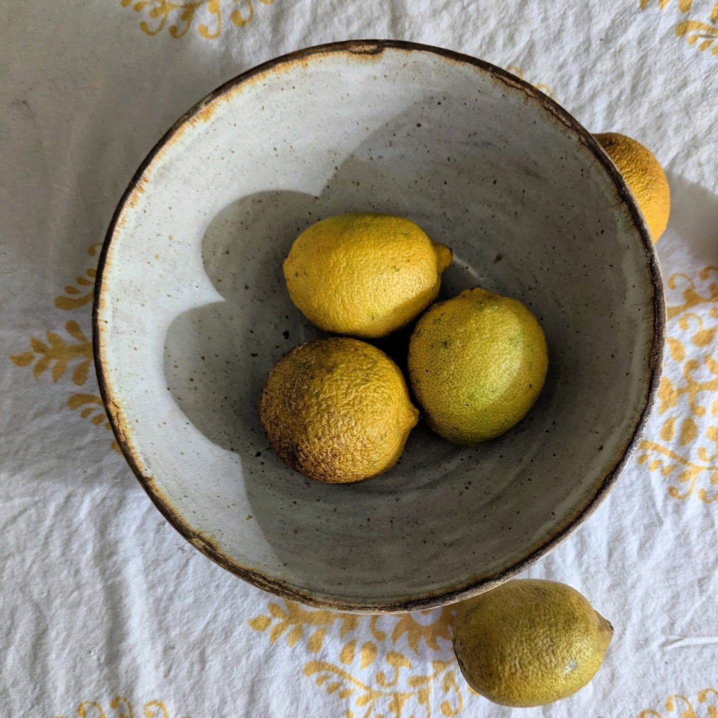 There is no doubt that sculptural forms and layered textures excite me.
Yet sometimes it’s simply the joy a handmade bowl brings.
Lemons off my tree, soft morning light, and a handmade bowl with simple glaze—these are the moments that remind me why I create.
Items to live with… used, held, and part of the everyday.
#handmadeceramics #wheelthrown #functionalart #australianceramics #SunshineCoastpotteryartist