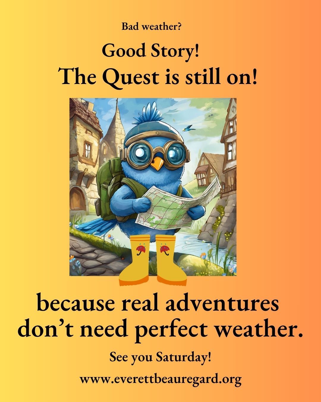 A little rain might roll through—and that’s okay.
With the gazebo and stores nearby, there are easy options to pause, regroup, and stay dry.
Because the Quest is about the experience, the people, and showing up together.
#EBFcommunity
