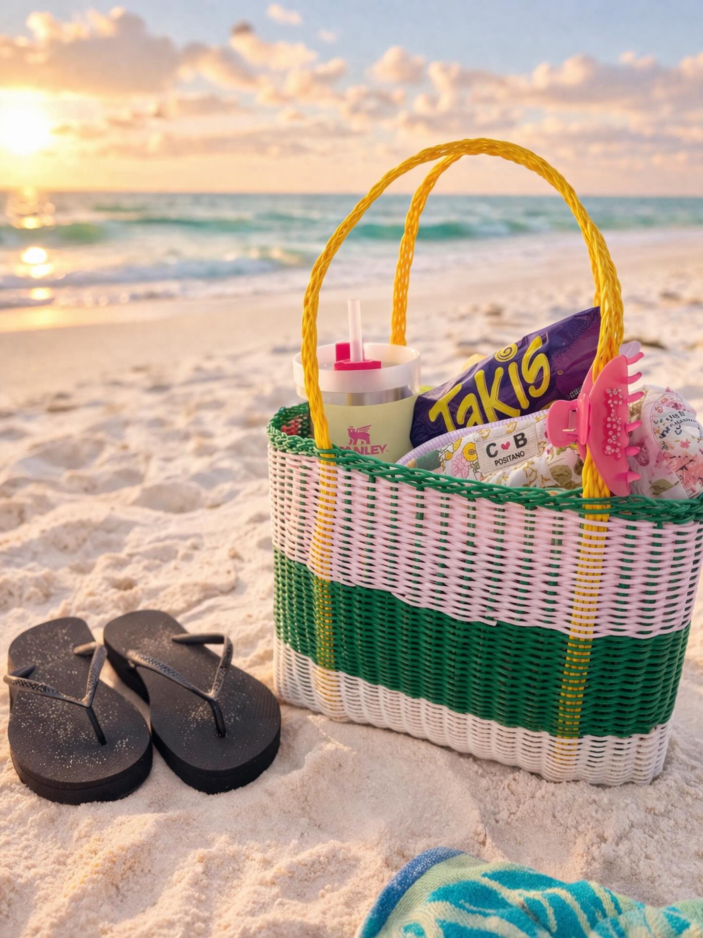 What’s in your beach bag?☀️🌊🐚
LINK in bio to shop!