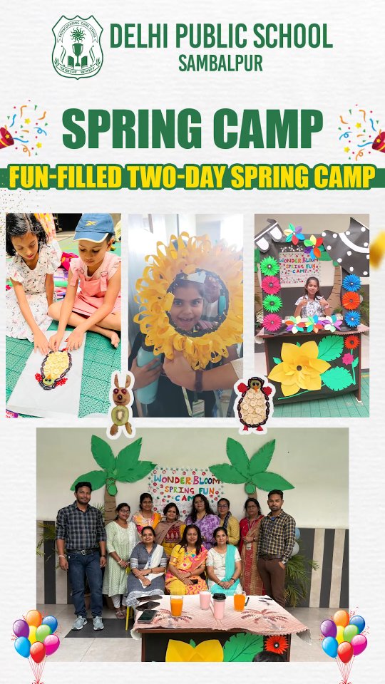 Little Moments, Big Smiles!
Our Spring Camp at DPS Sambalpur was filled with laughter, creativity, and endless energy as our young learners explored, played, and created together. From fun games to hands-on activities and joyful performances, every moment was about learning with happiness.
From tiny chefs to little artists, every child left with new skills, bright smiles, and beautiful memories, truly a celebration of childhood! ๐โจ
๐ Looking for a school where learning feels this joyful?
๐ 9039017572 | 9039017573
๐ www.dpssambalpur.com
#DPSSambalpur #SpringCamp #LittleLearners #SchoolFun #HappyLearning
(DPS Sambalpur, Delhi Public School Sambalpur, DPS Sambalpur admissions, schools in Sambalpur Odisha, CBSE schools in Sambalpur)