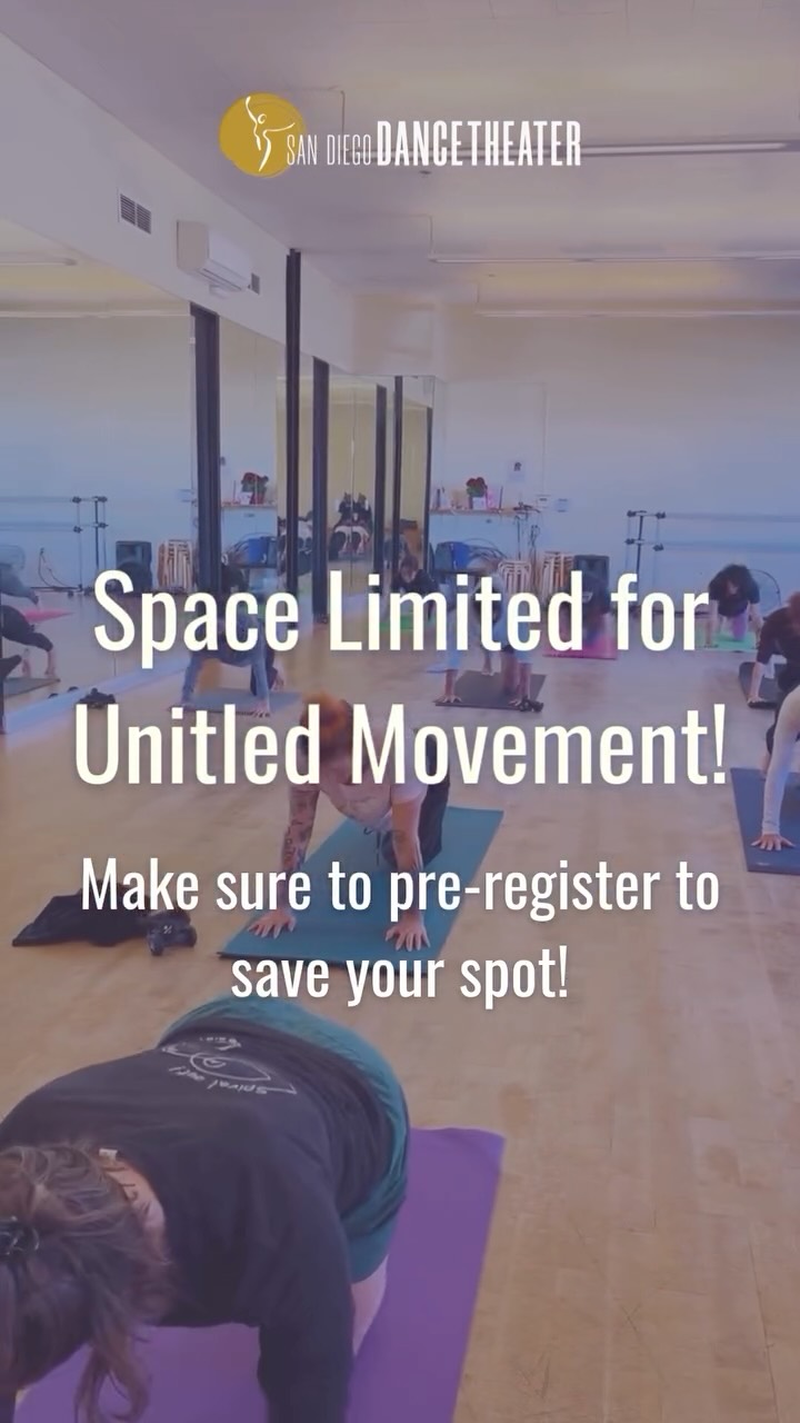 Please make sure to pre-register for Untitled Movement each week to secure your spot! Class is likely to reach capacity and space is limited. See you in class! 😁