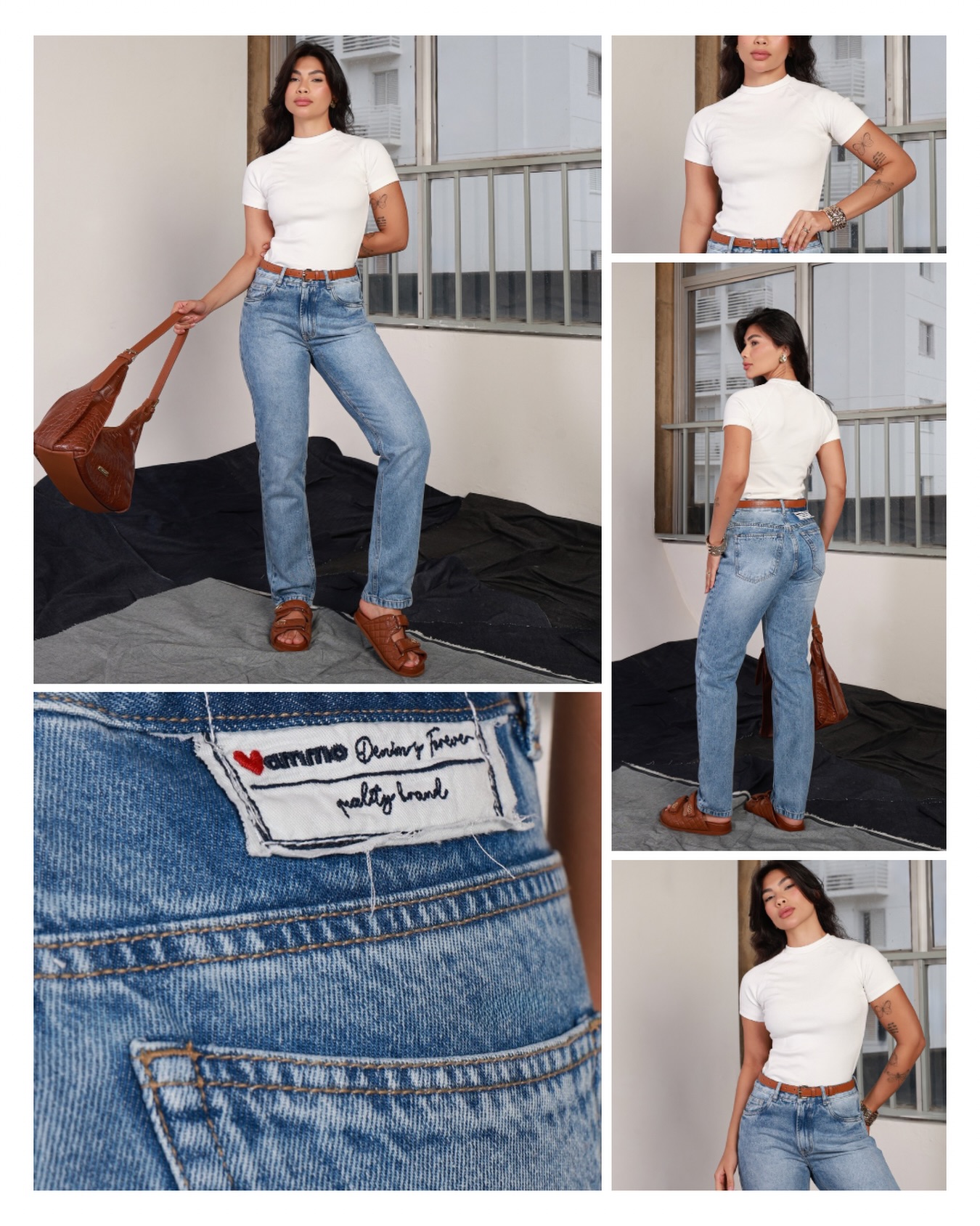 BÁSICO QUE IMPRESSIONA
A combinação perfeita entre o clássico e o moderno: camiseta branca + jeans de lavagem clara. Um look versátil, confortável e cheio de estilo pra todas as ocasiões.
Modelagem que valoriza o corpo, caimento impecável e aquele toque casual chic que nunca sai de moda.
Solicite o catálogo pelo link na bio.
#AmmoJeans
