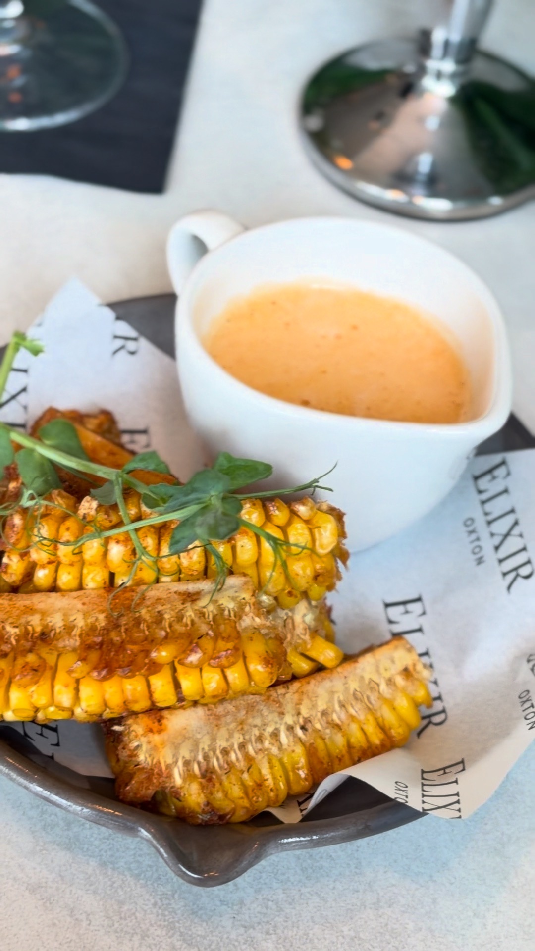 Elixir's Crispy corn ribs🌽
#Wirral #elixirrestaurant #Cocktails #elixir #supportlocal #restaurant #oxton #Elixir #wirral #foodie