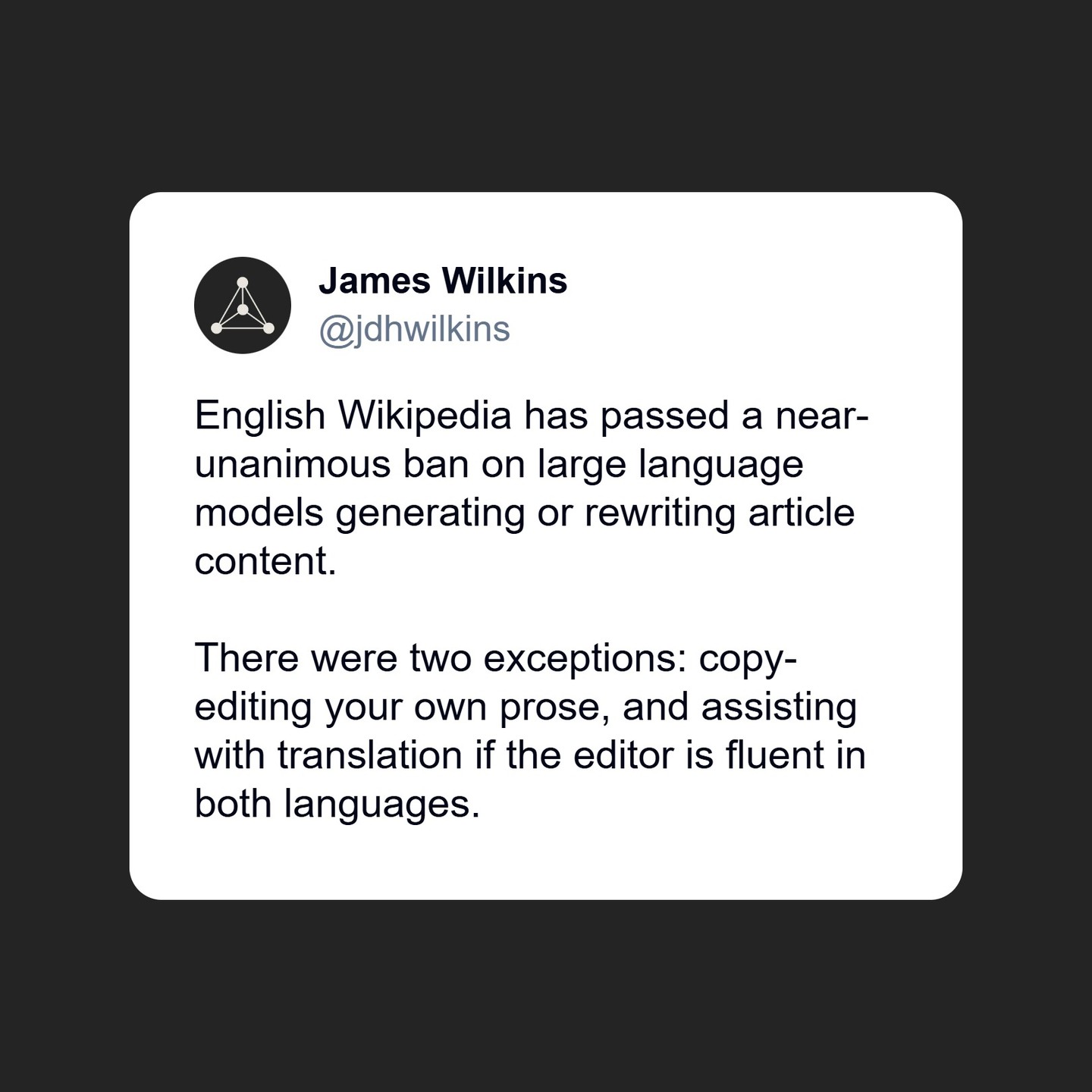 The "Dead Internet Theory" is moving from niche conspiracy to an editorial hurdle.
With Wikipedia’s near-unanimous ban on #AI generated content joined by Medium’s aggressive de-prioritization of AI writing, we are seeing a hard pivot back toward human-first platforms.
The challenge is Enforcement. As Medium’s CEO Tony Stubblebine admits, reliable detection tools essentially don't exist. This has birthed a new, cynical reader reflex: #AIDR (AI; Didn’t Read).
If readers can't be sure a human wrote it, many are simply choosing not to read it at all. In this environment, authenticity may be your only remaining competitive advantage.
Read the full breakdown on the shift toward "AI;DR" in my latest newsletter.
Link in bio.