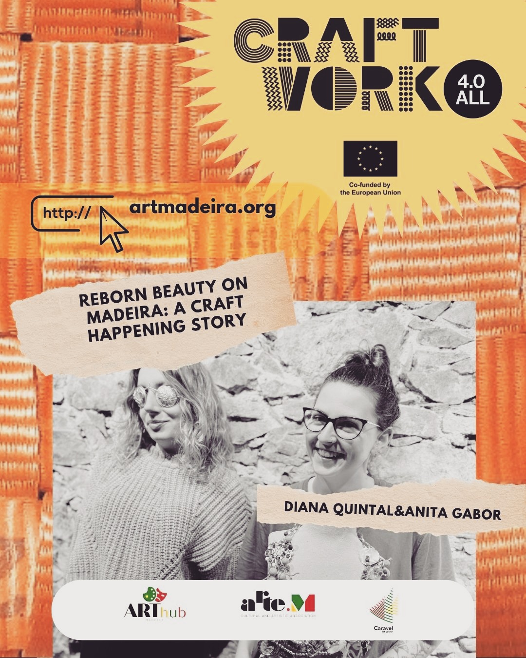 New blog in our library ✨
Reborn Beauty on Madeira: A Craft Happening Story
A story about how two artists — Diana Quintal (D\Backyard) @d_backyard and Anita Gabor (ROODS) @roodsbya — met in Madeira and turned a spontaneous connection into a vibrant craft happening.
Sustainable jewellery, creative chaos, 25+ participants from different countries, and one simple idea:
take what is broken — and turn it into something meaningful.
More than a Craft Happening — a story about people, cultures, and creating together.
Read the full story on our website 🌿
This craft happening was developed as part of the CraftWork4All @craftwork4all project, co-funded by the Creative Europe #artemassociation#craftworl4all#arthubmadeira#creativeeurope