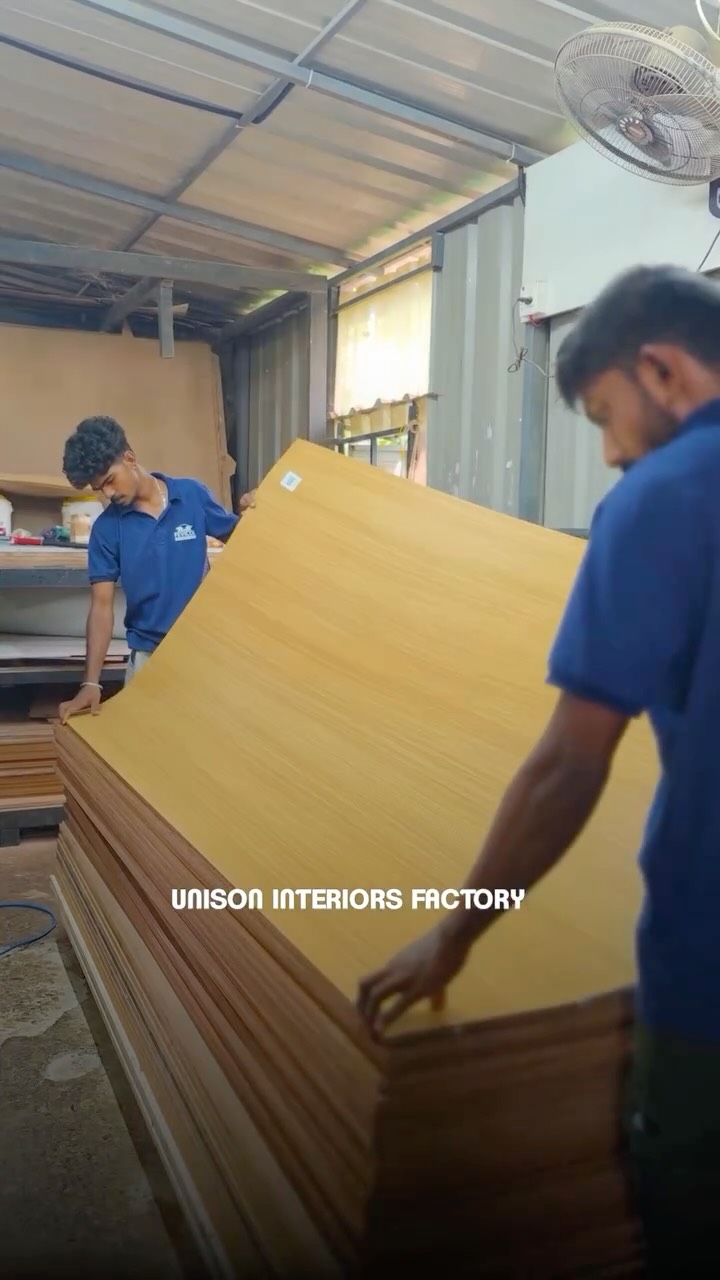 Factory Pressing📈 #interiordesign #unisoninteriors #modularkitchen #keralainteriordesign #keralahomes #viralreels #trendingreels #instagram