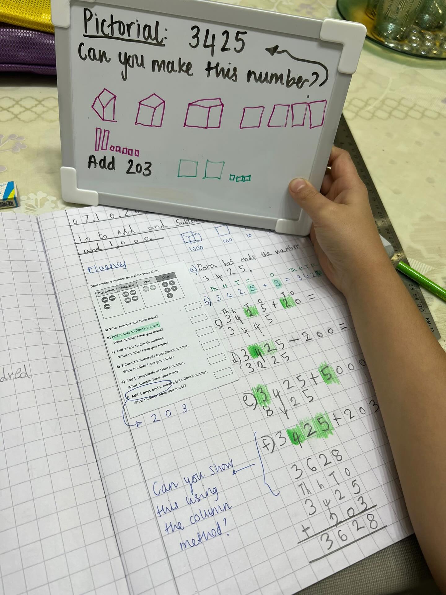 Building strong number sense, one step at a time ✨
At Angel Tutors, we love bringing maths to life through hands-on, visual learning. From pictorial representations to column methods, our students don’t just get the answer - they understand it.
Here, our Year 5 learner confidently explores place value and addition, making connections between concrete, pictorial, and abstract methods
Because real learning isn’t about memorising… it’s about mastering.
* Personalised 1:1 support
* Building confidence & independence
* Making learning meaningful
#primarymaths #britishcurriculum #dubaimums
